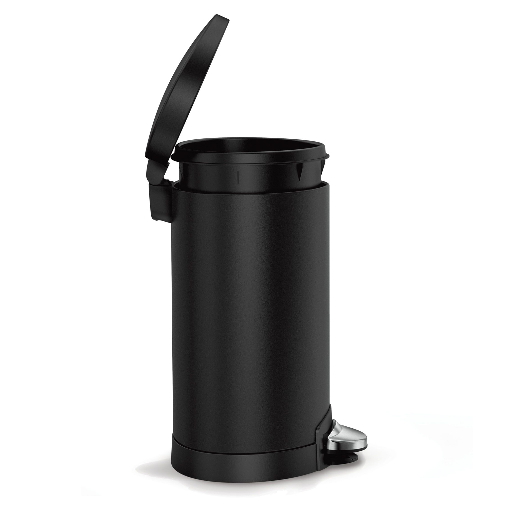 simplehuman-halfronde-pedaalemmer-6l-zwart