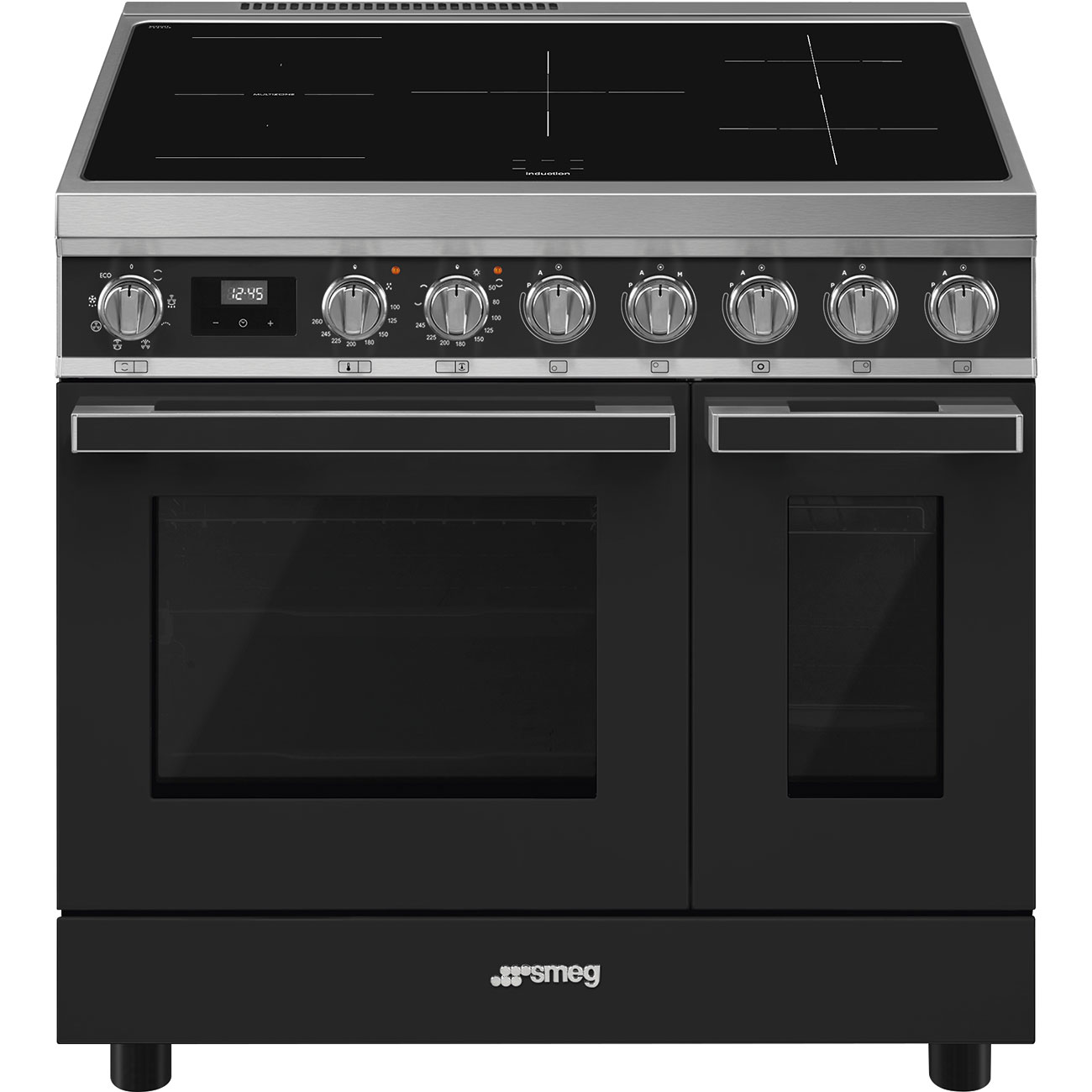 smeg portofino inductiefornuis cpf92ima antraciet