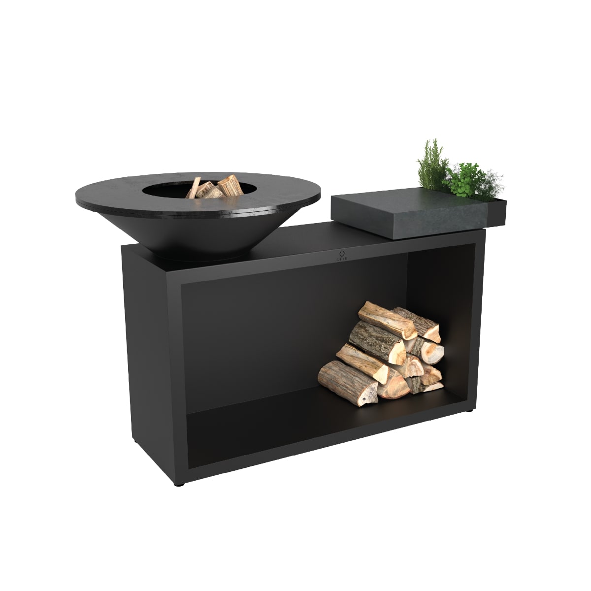 Ofyr Island Black 85 Buitenkeuken, keramiek