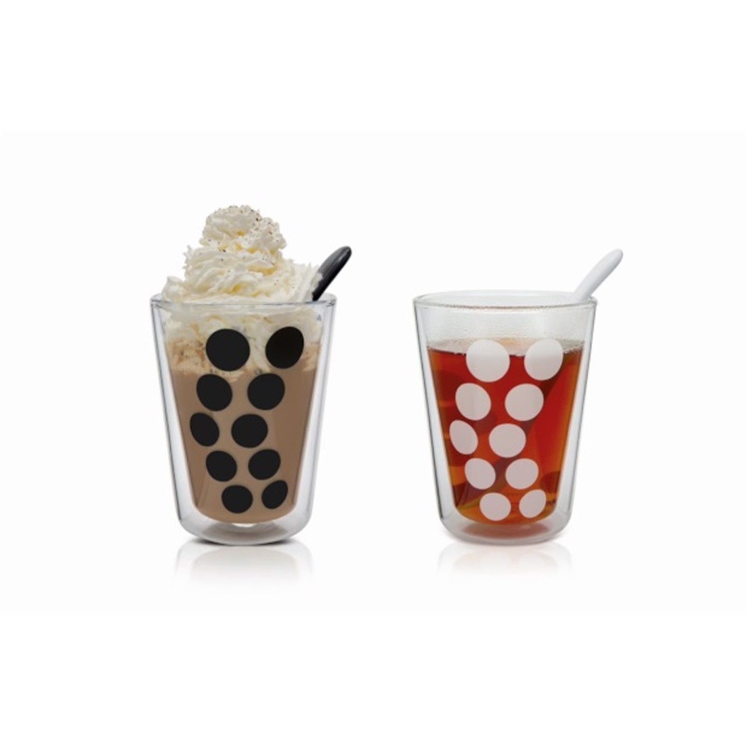 zak designs dot dot dubbelwandig latte glas