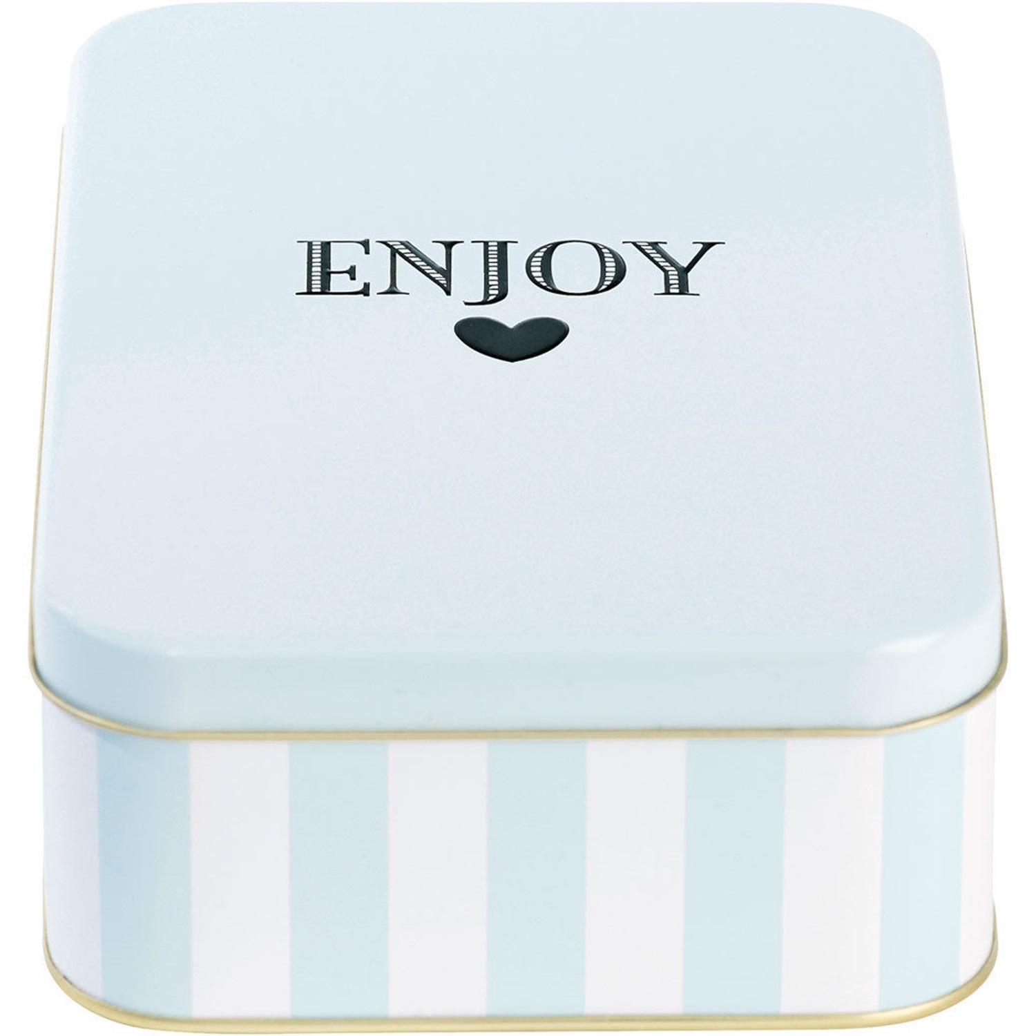 miss etoile box tin bewaarblik blauw 22x14cm enjoy