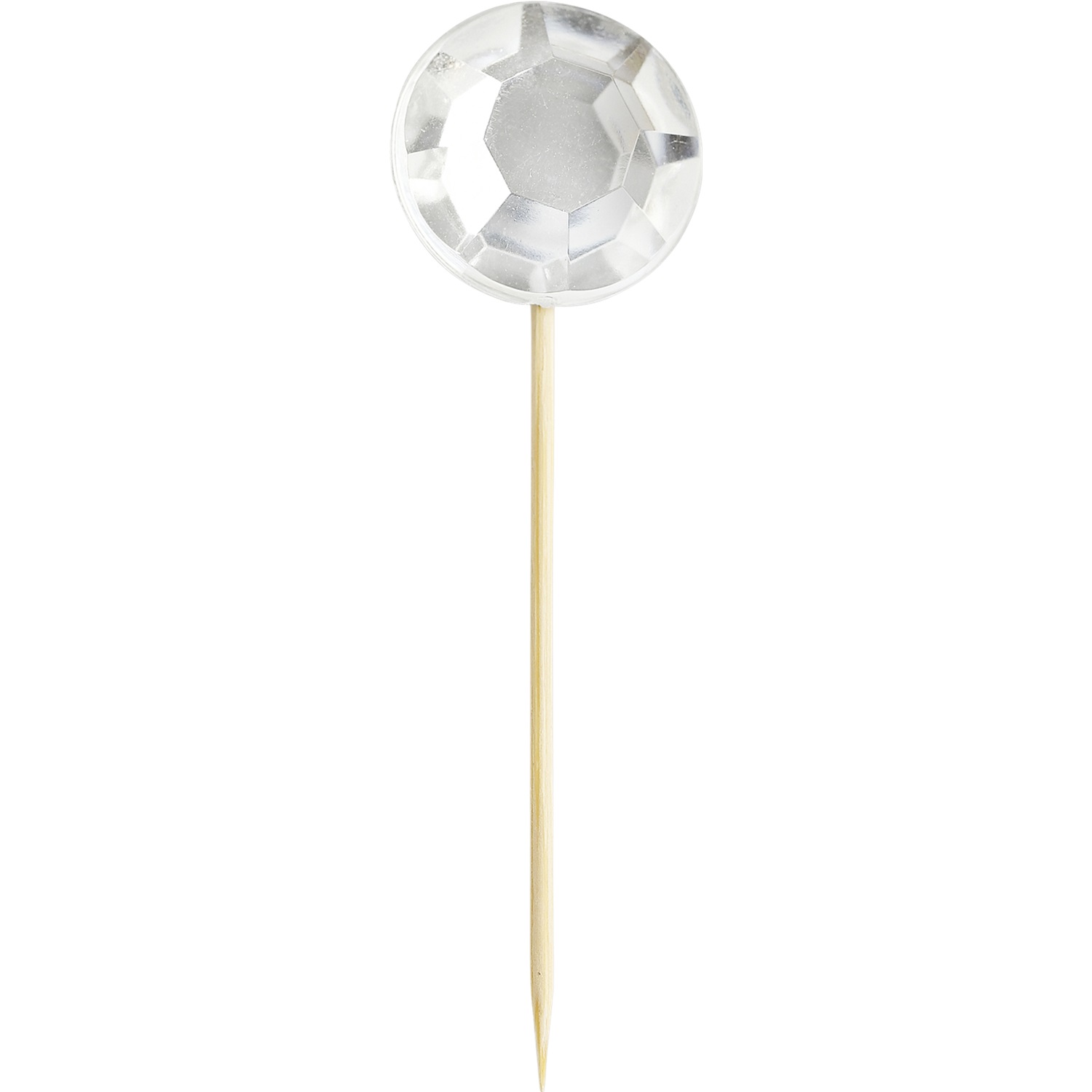 miss etoile cake topping cupcaketopper zilver 16 stuks diamant