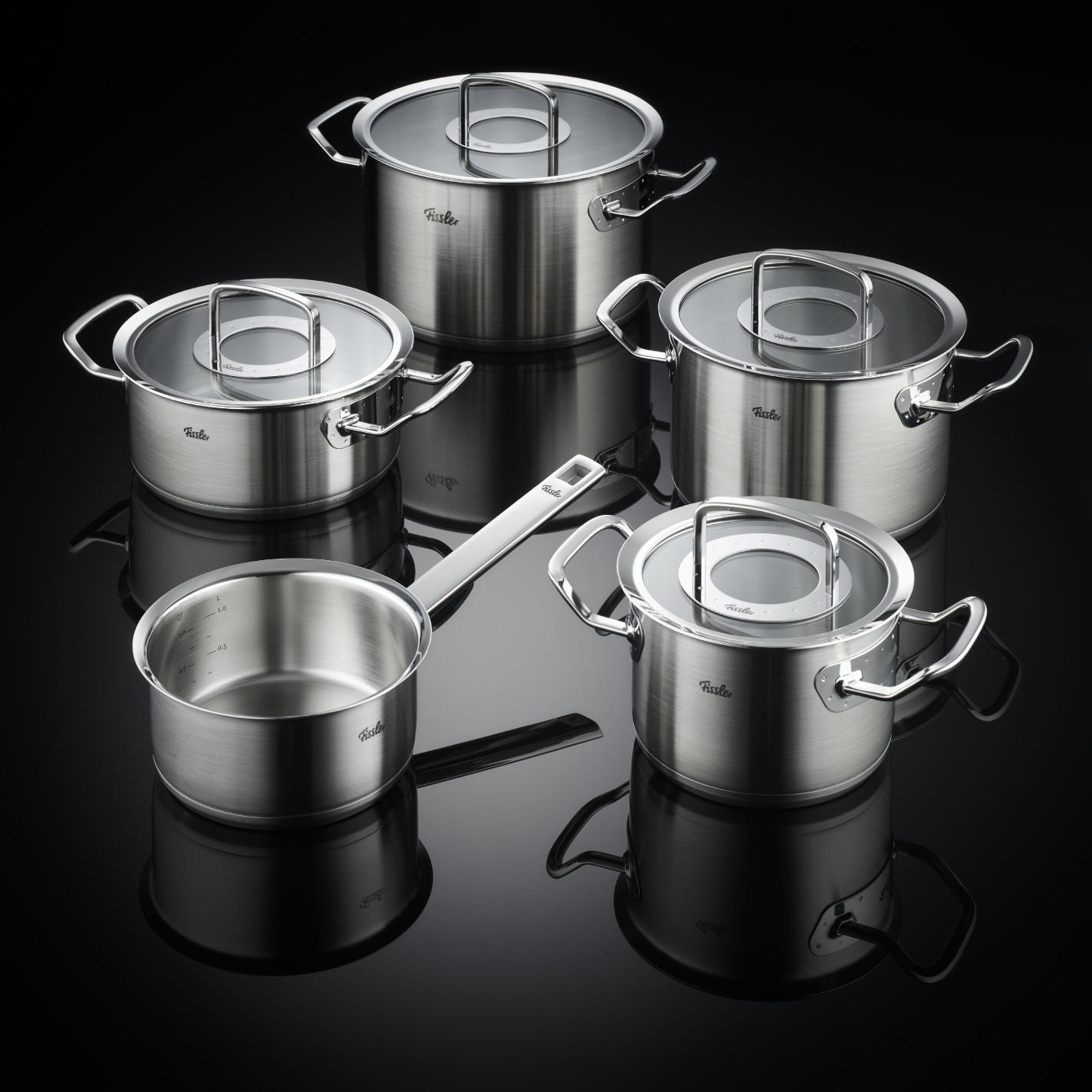 fissler-original-profi-collection-pannenset-met-steelpan-en-glasdeksels-5-delig