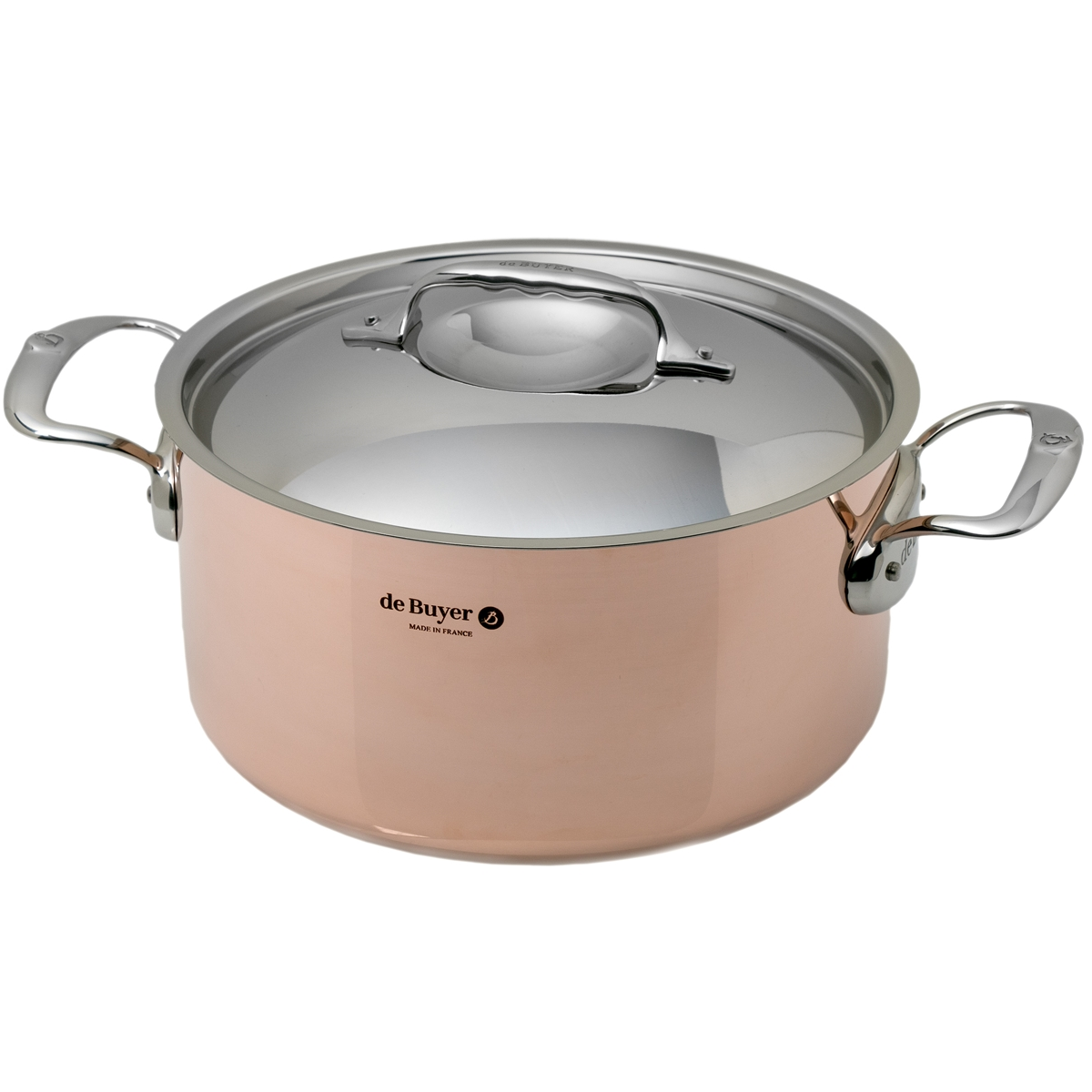 de buyer prima matera kookpan met rvs handvatten 624228 28cm