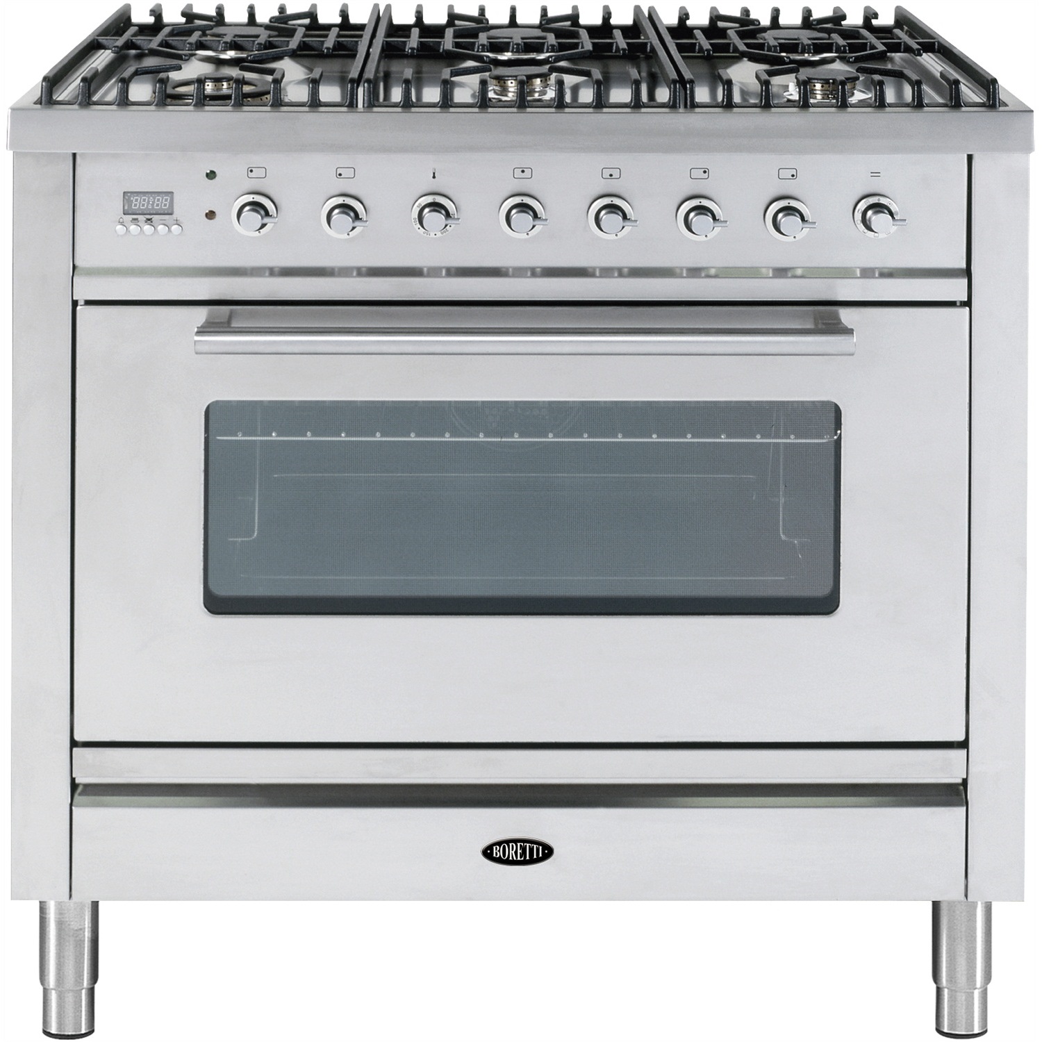 boretti-veneto-gasfornuis-vt-96-ix-90cm-rvs-rvs-beslag