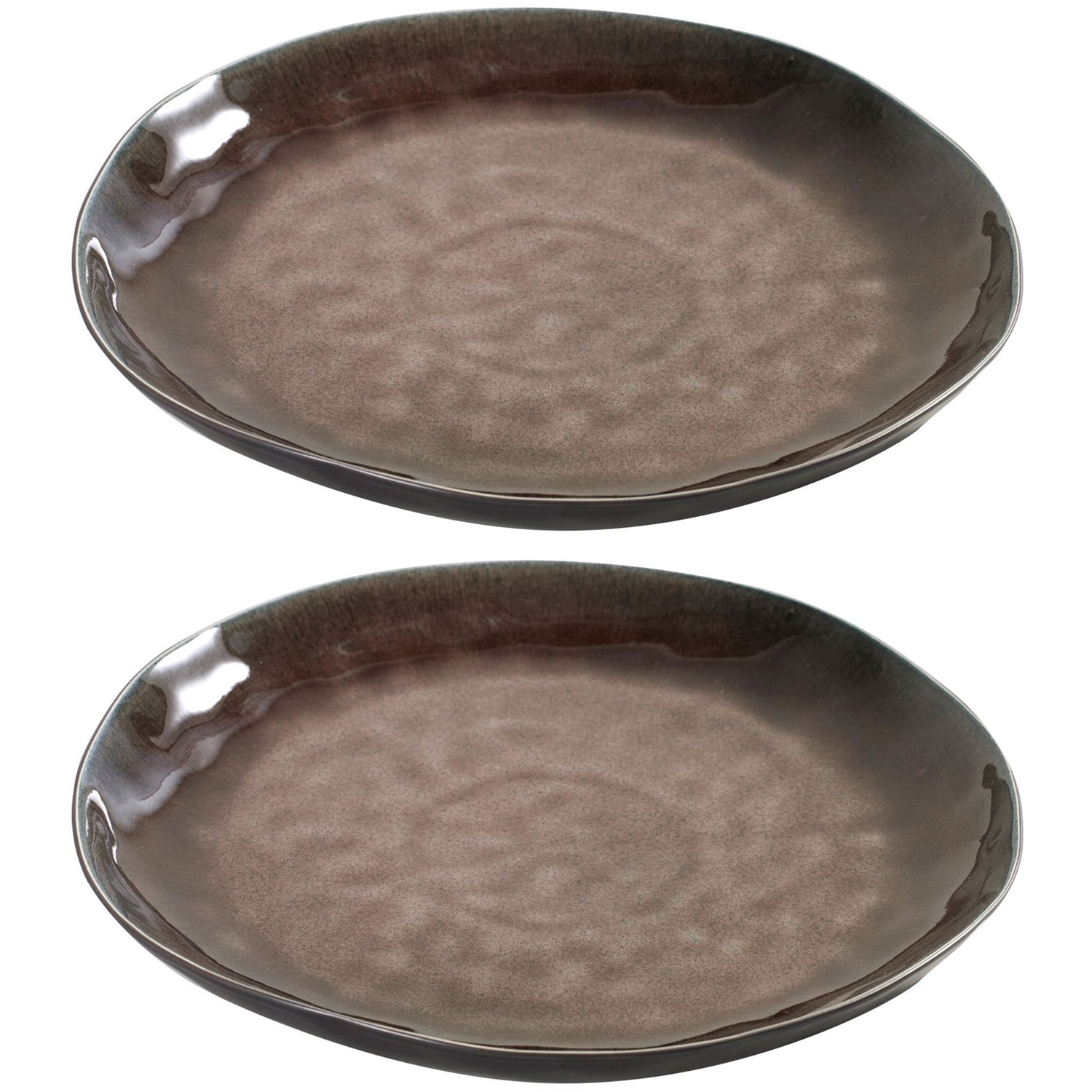 serax pure bord b1012005 28cm bruin 2 stuks