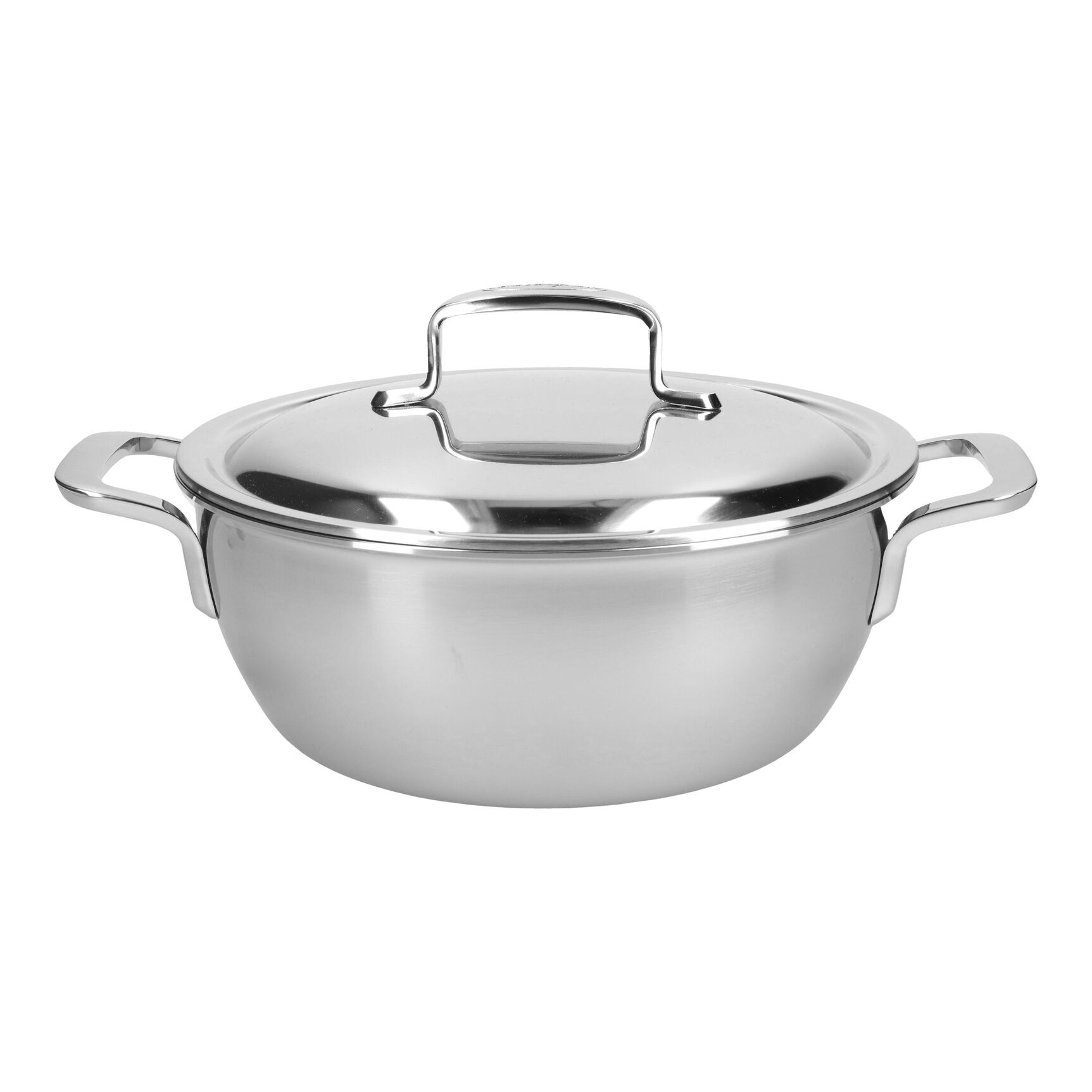 demeyere intense 5 conische braadpan met rvs deksel 24cm