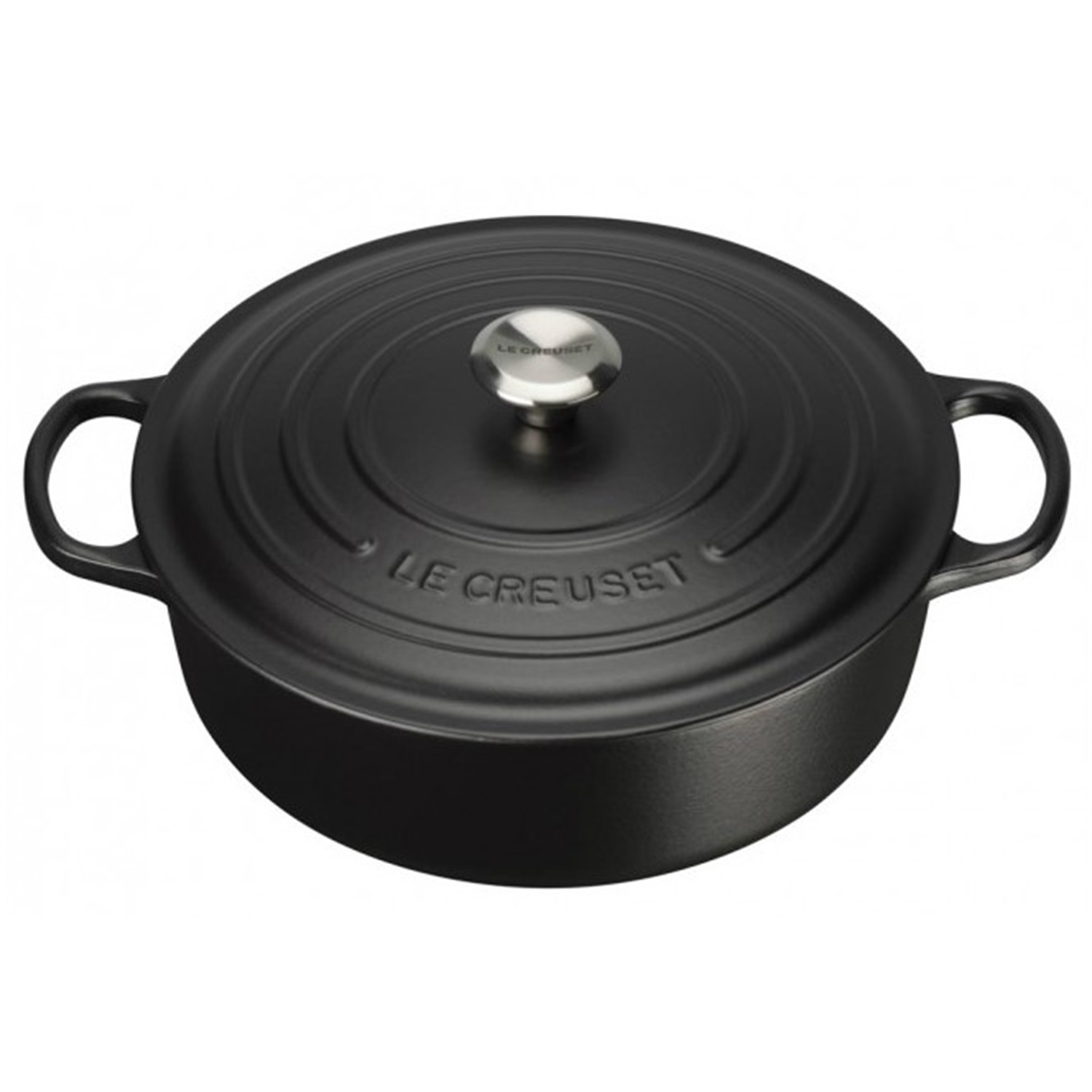 le creuset signature braadpan laag 30cm mat zwart