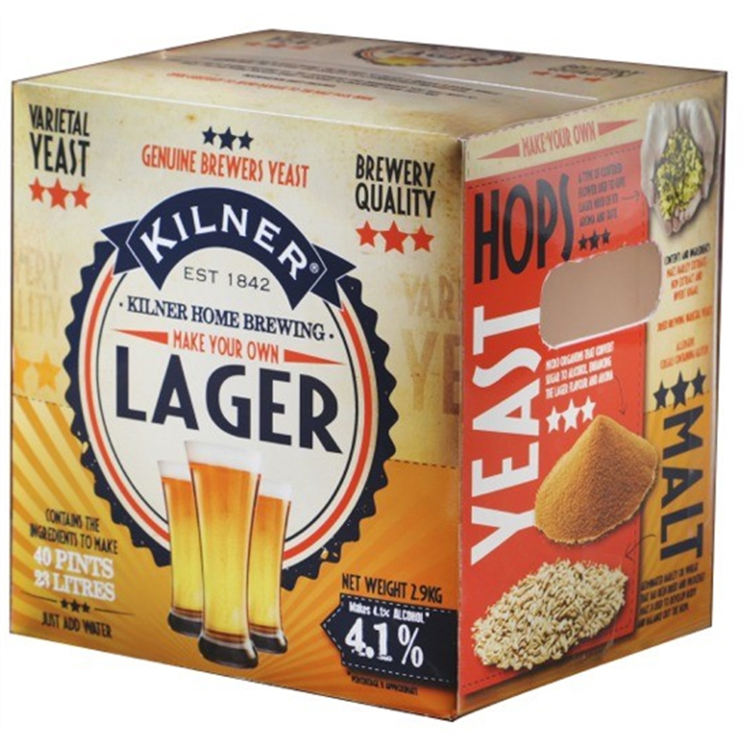 kilner complete lager bierbrouwset