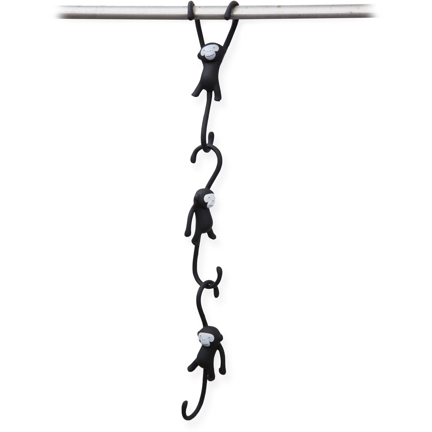 monkey business just hanging haakjes zwart