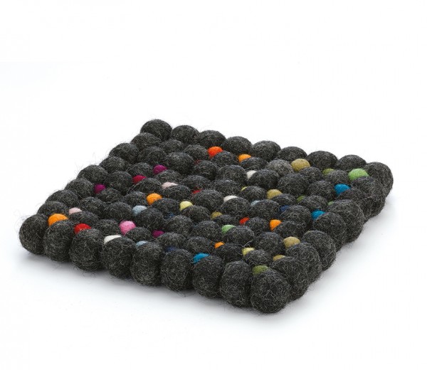 cilio-lana-vilten-onderzetter-vierkant-21cm-zwart