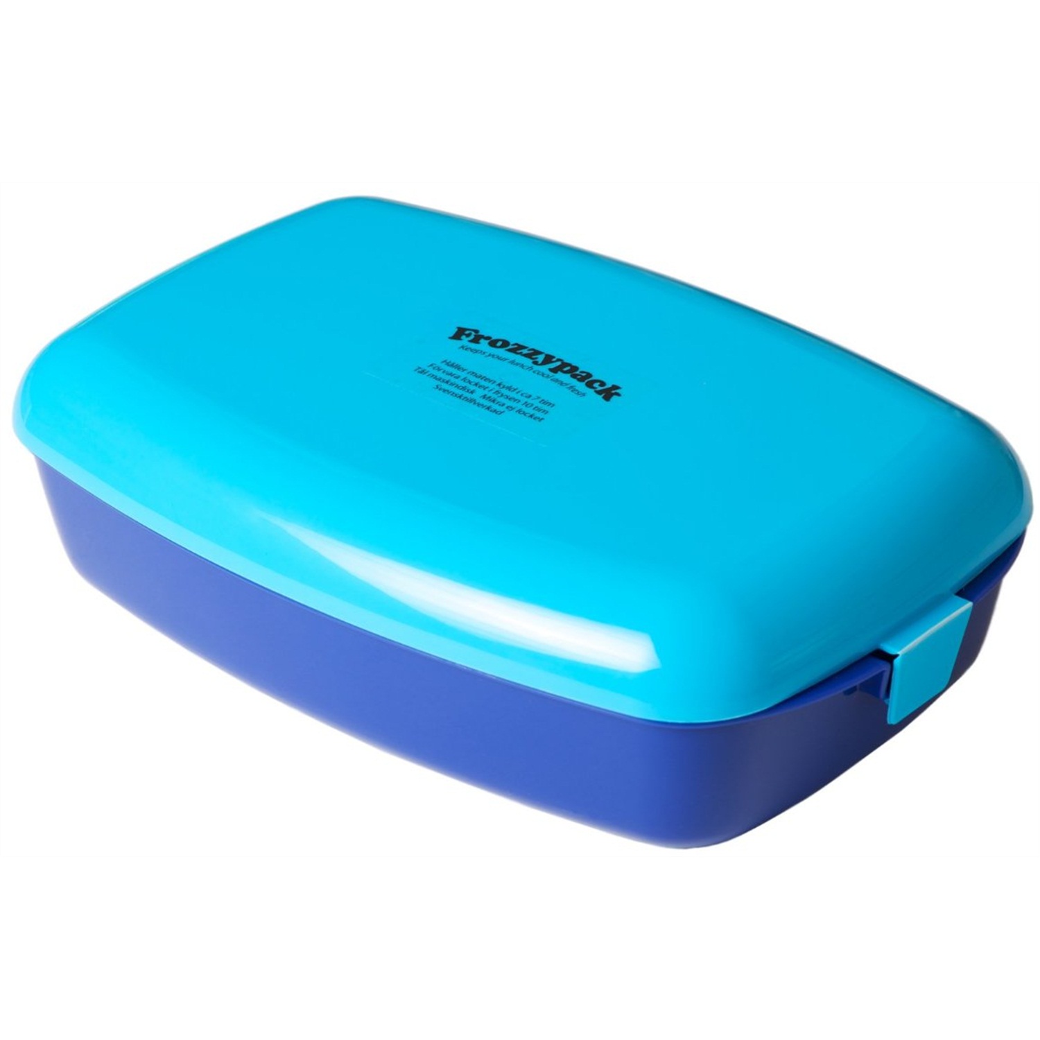 frozzypack broodtrommel met koelelement 24x15cm blauw