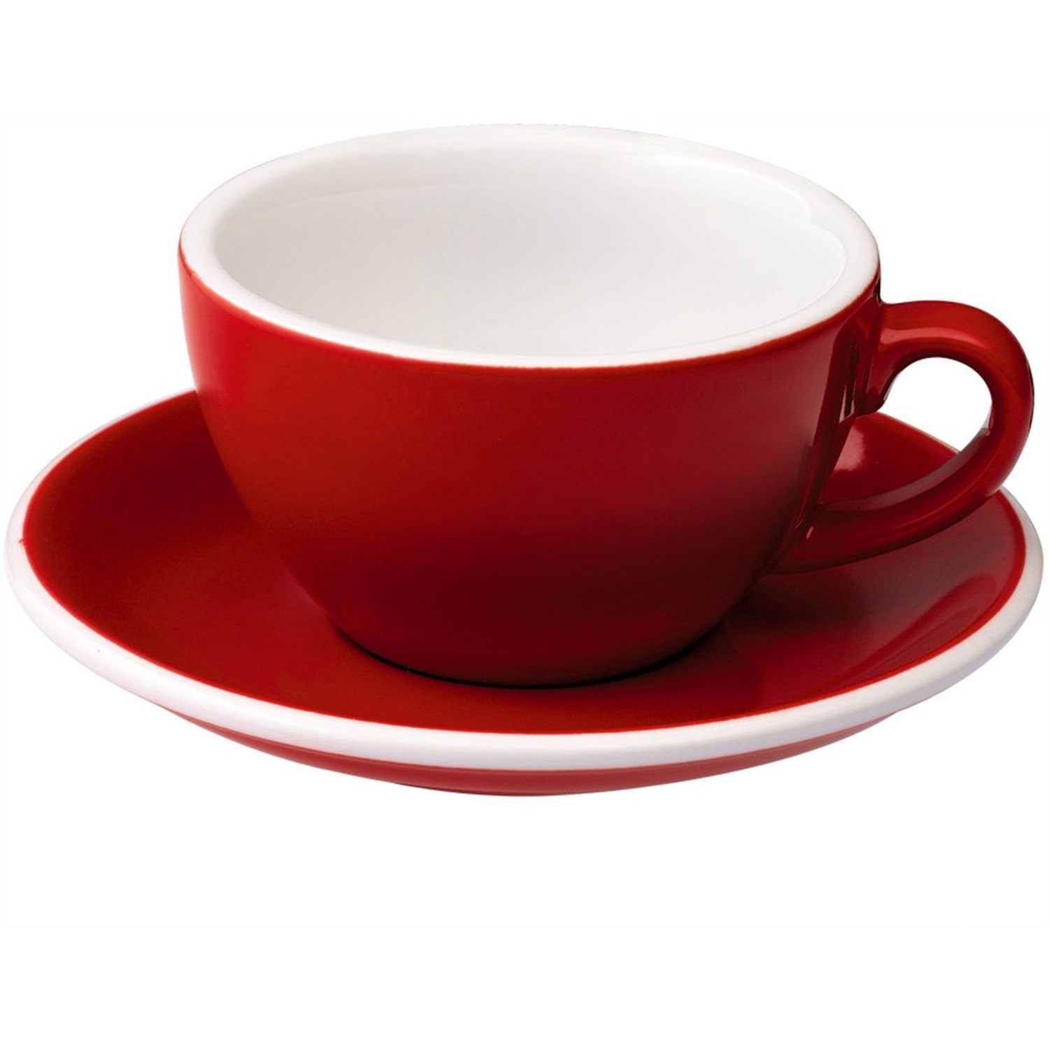 loveramics cappuccinokop met schotel 02l rood