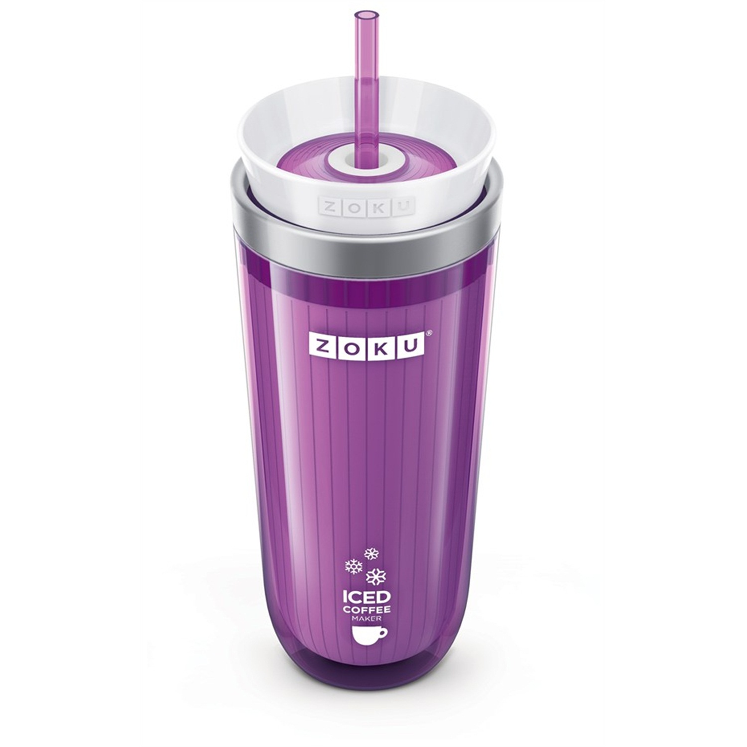 zoku iced coffee ijskoffiemaker paars