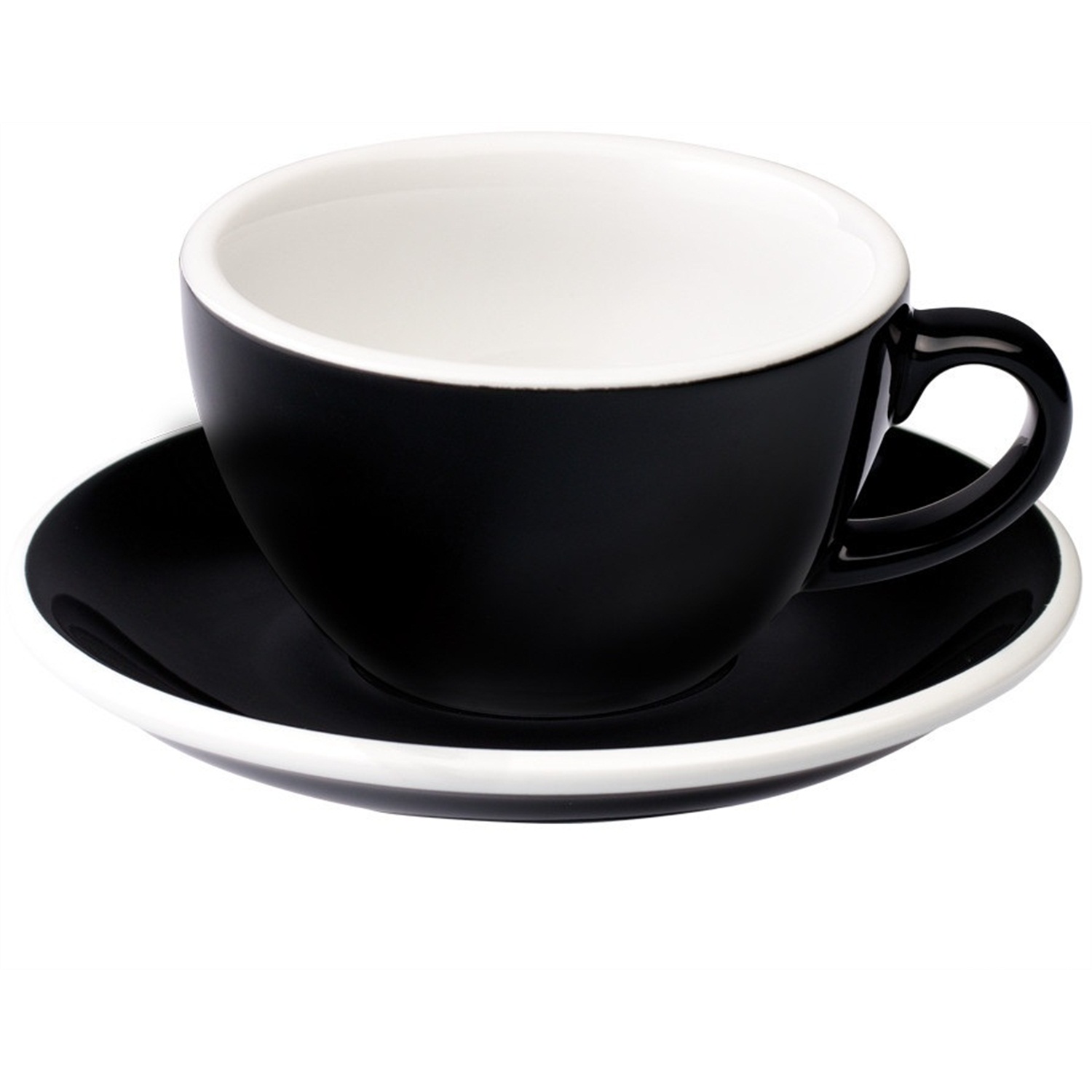 loveramics cappuccinokop met schotel 02l zwart
