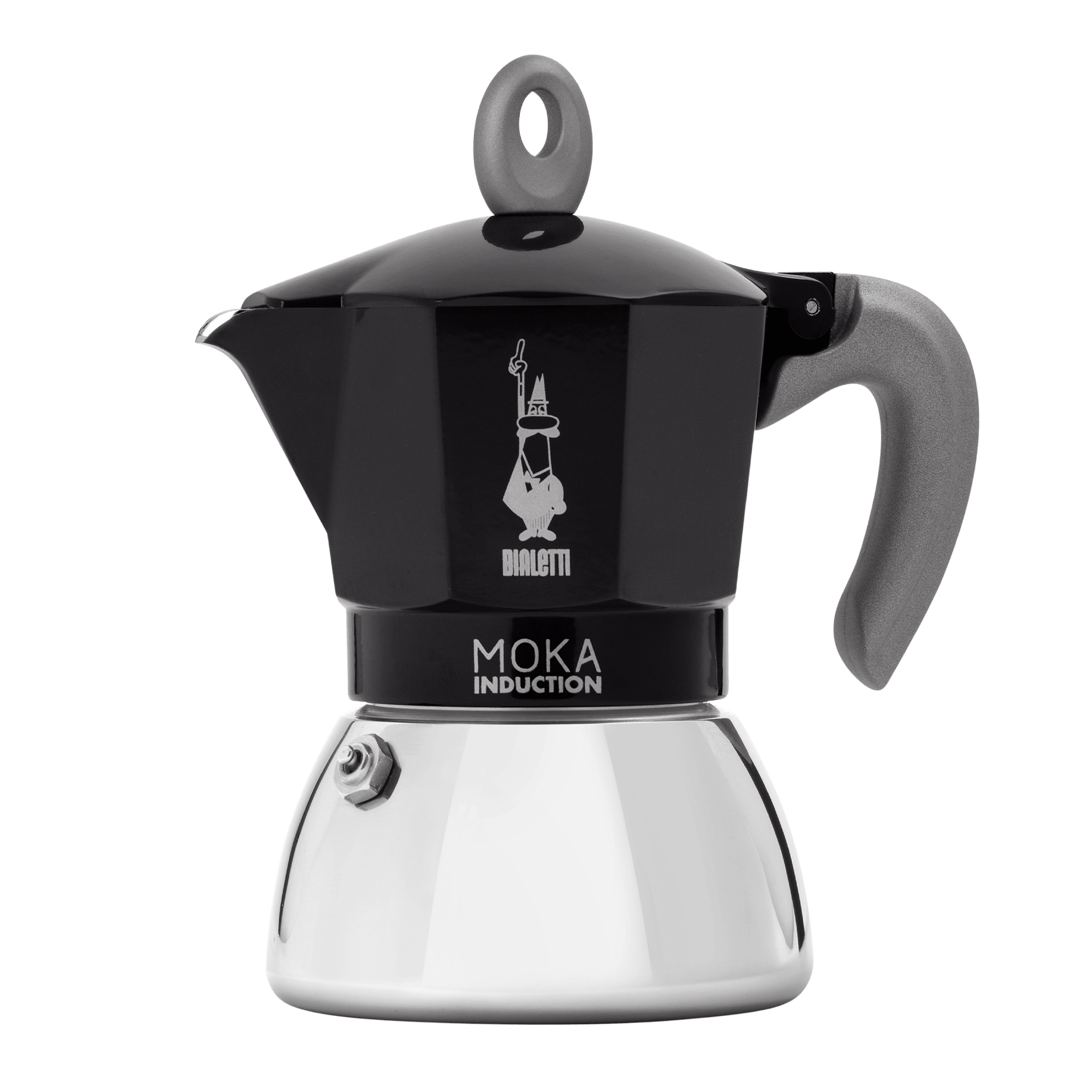 bialetti new moka inductie percolator 2 kops zwart