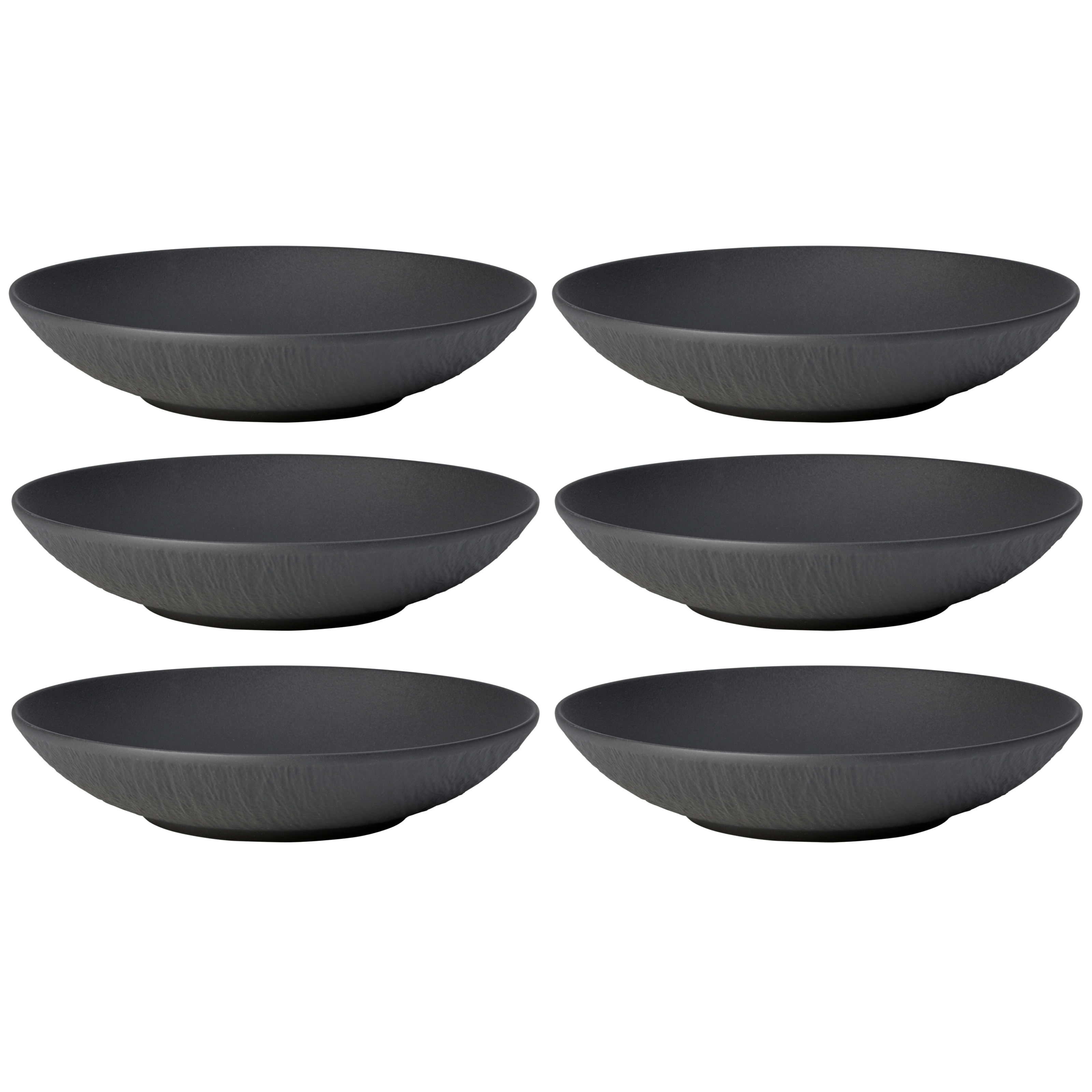 villeroy-boch-manufacture-rock-diep-bord-24cm-zwart-6-stuks