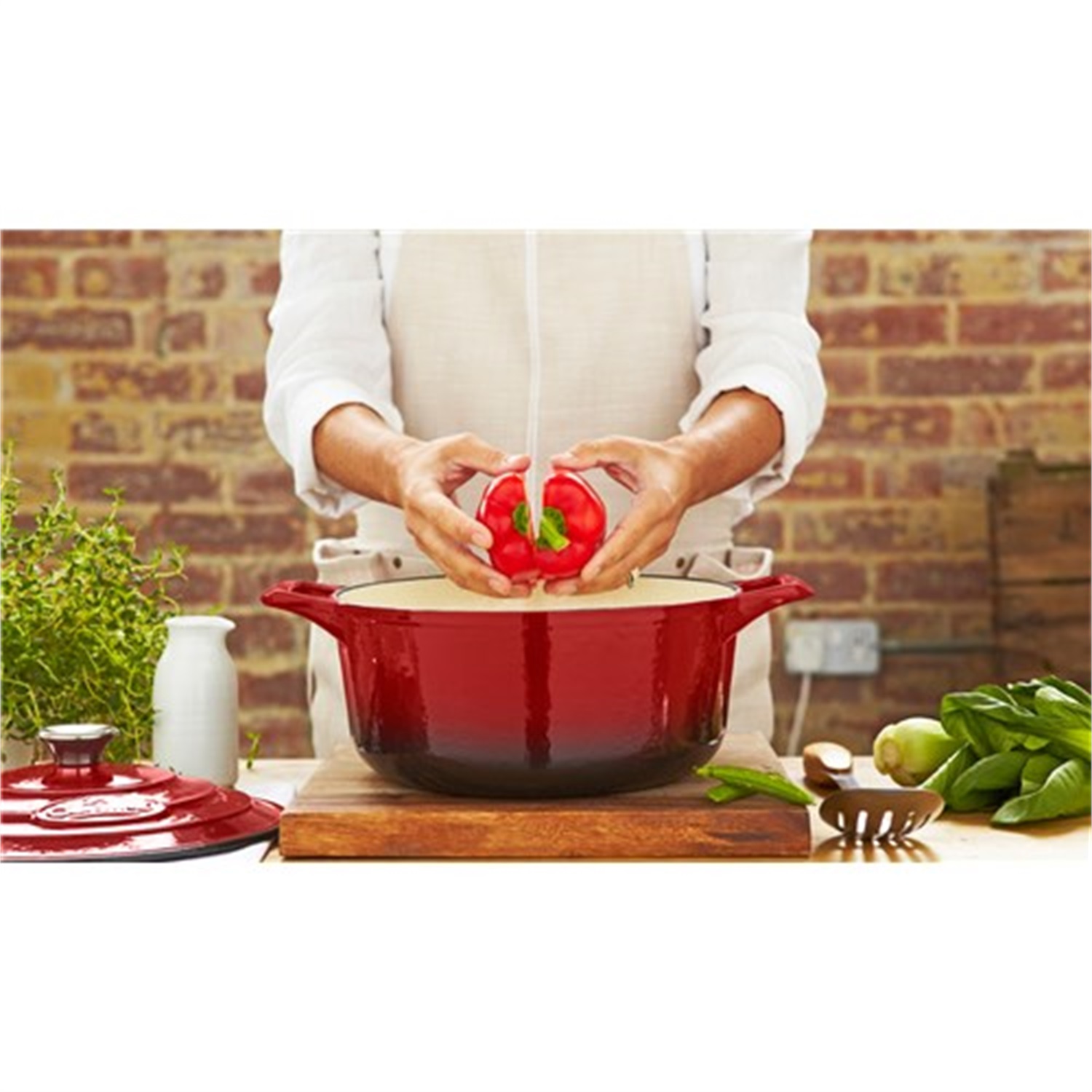 la-cuisine-pro-braadpan-26cm-rood