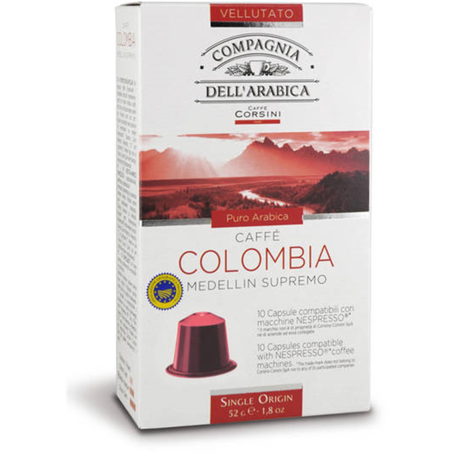 caffe corsini puro arabica colombia nespressocapsules 100 stuks