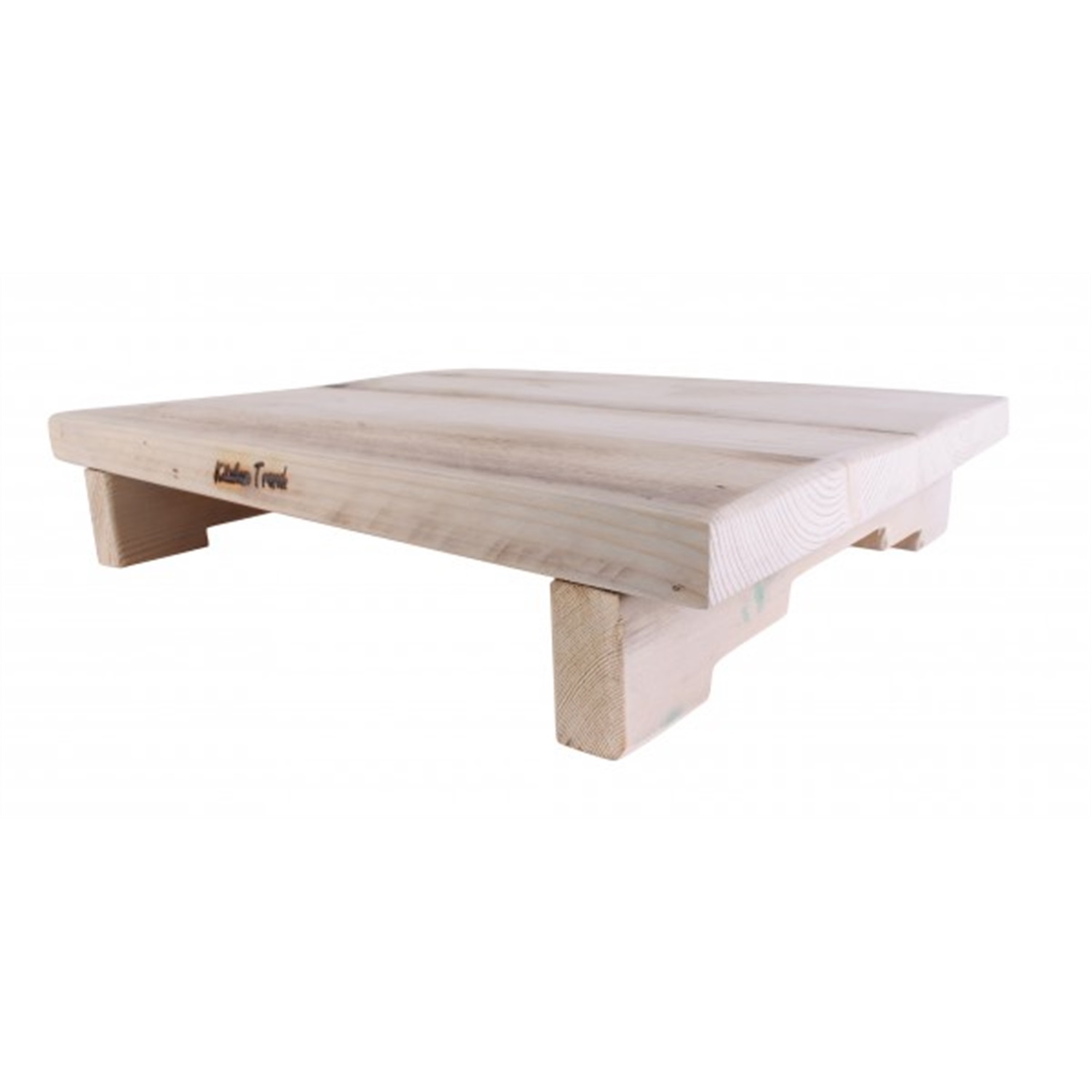 kitchen trend products dienblad verhoogd 45x36x9cm naturel steigerhout