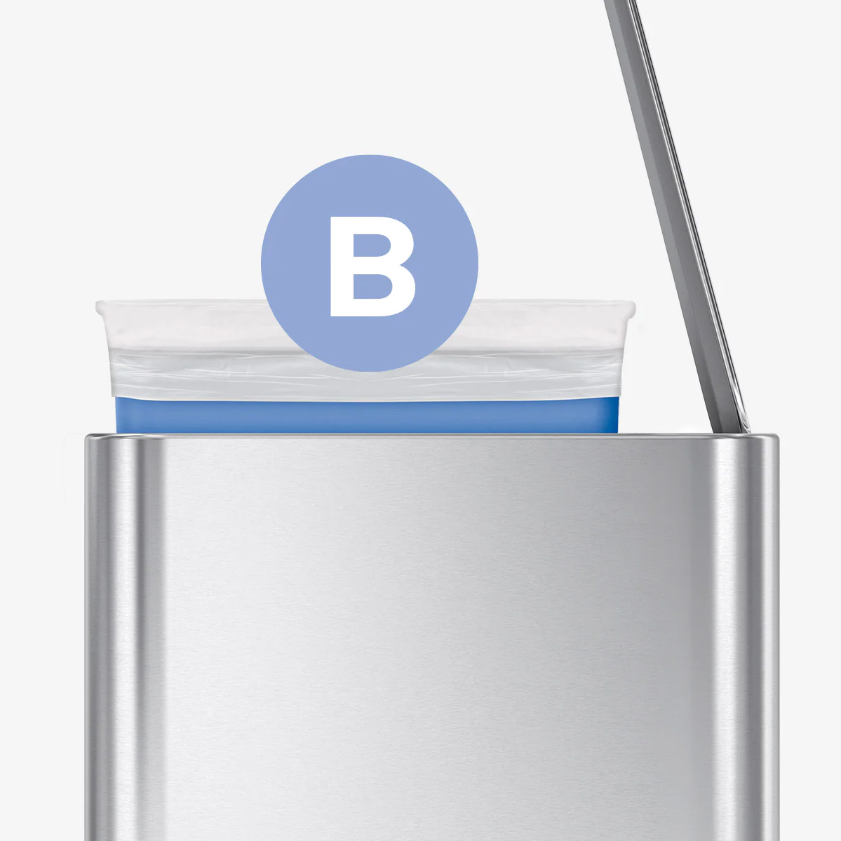 simplehuman-smalle-pedaalemmer-5l-wit