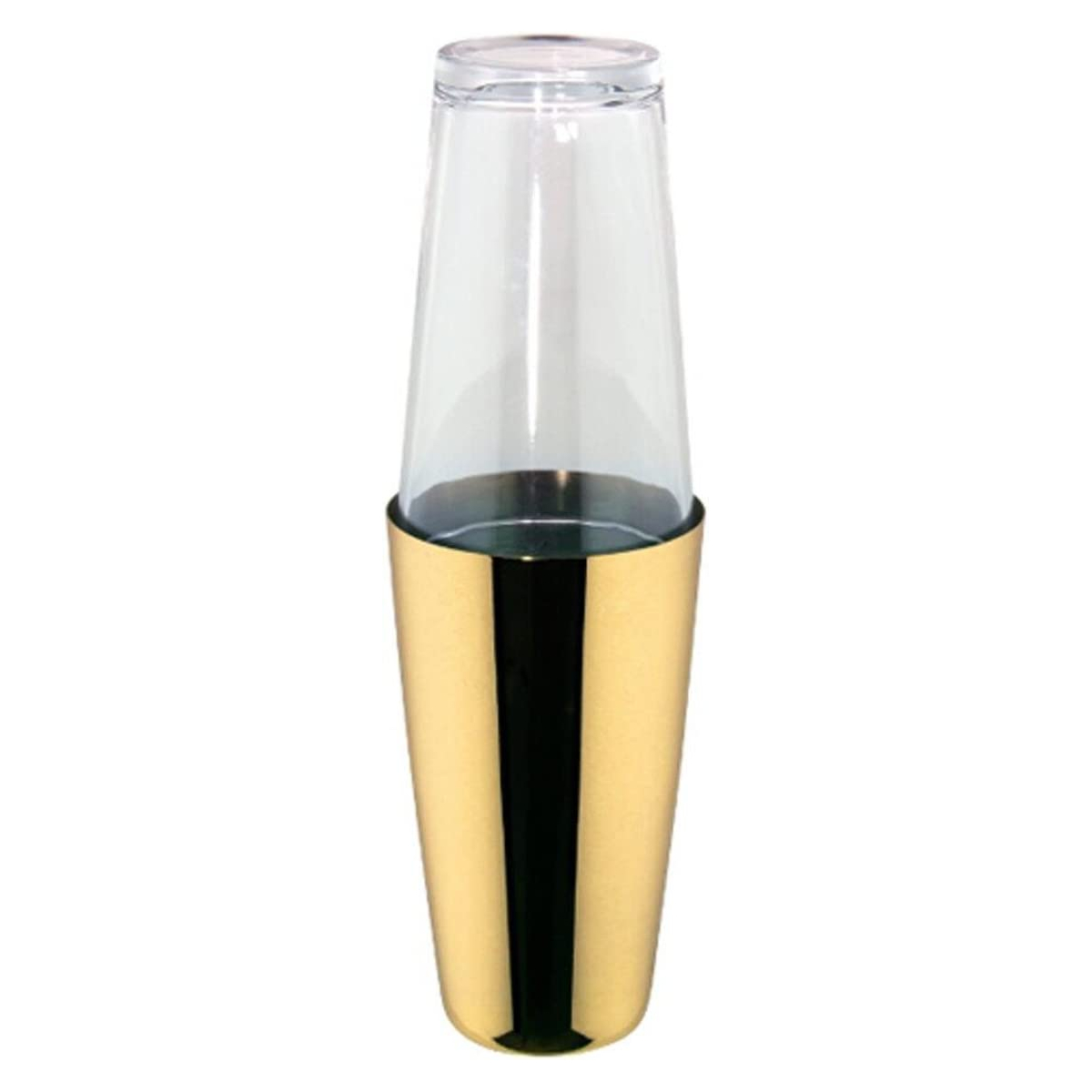 ilsa boston shaker met glas rvs goudkleurig 07l