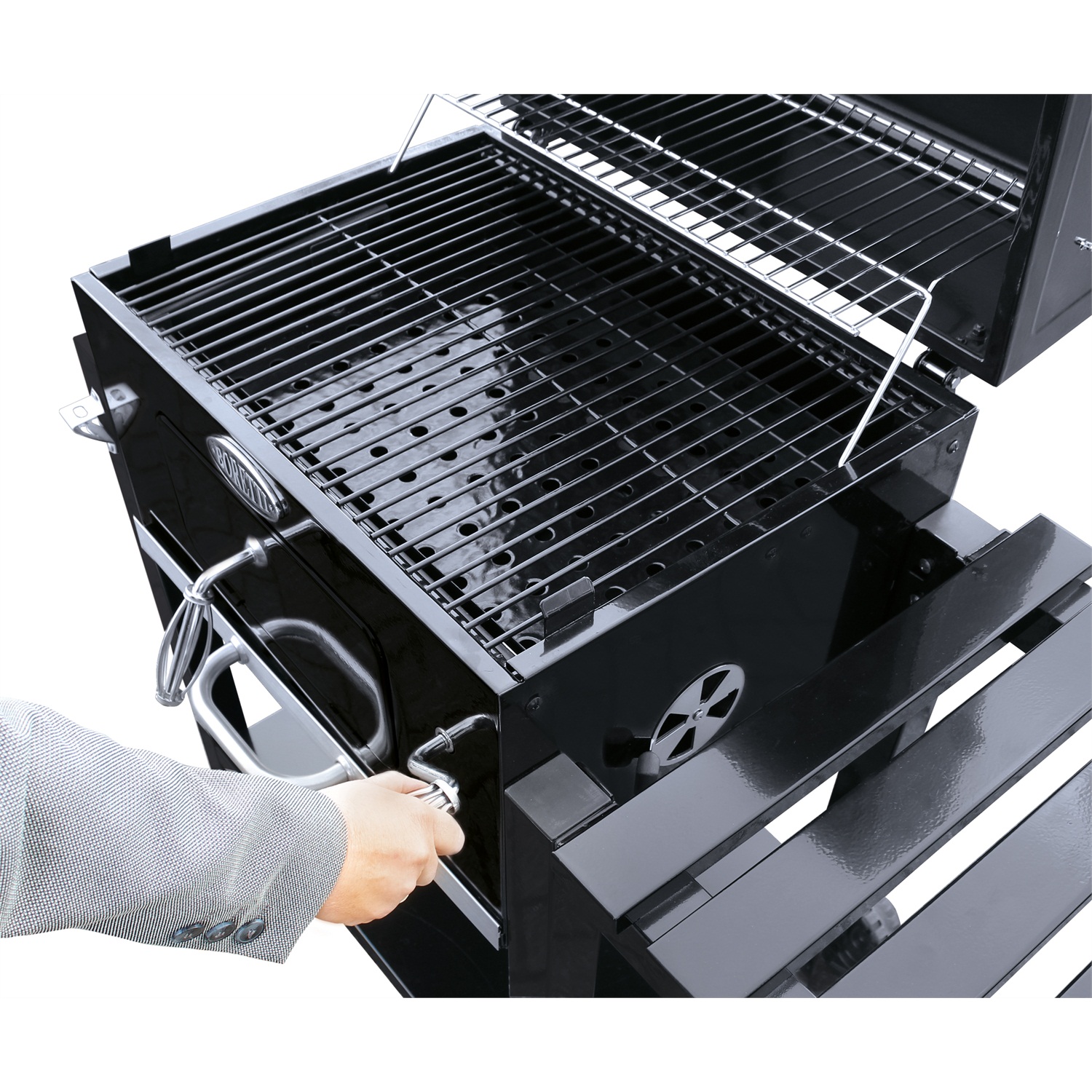 boretti-outdoor-kitchen-carbone-houtskoolbarbecue-zwart