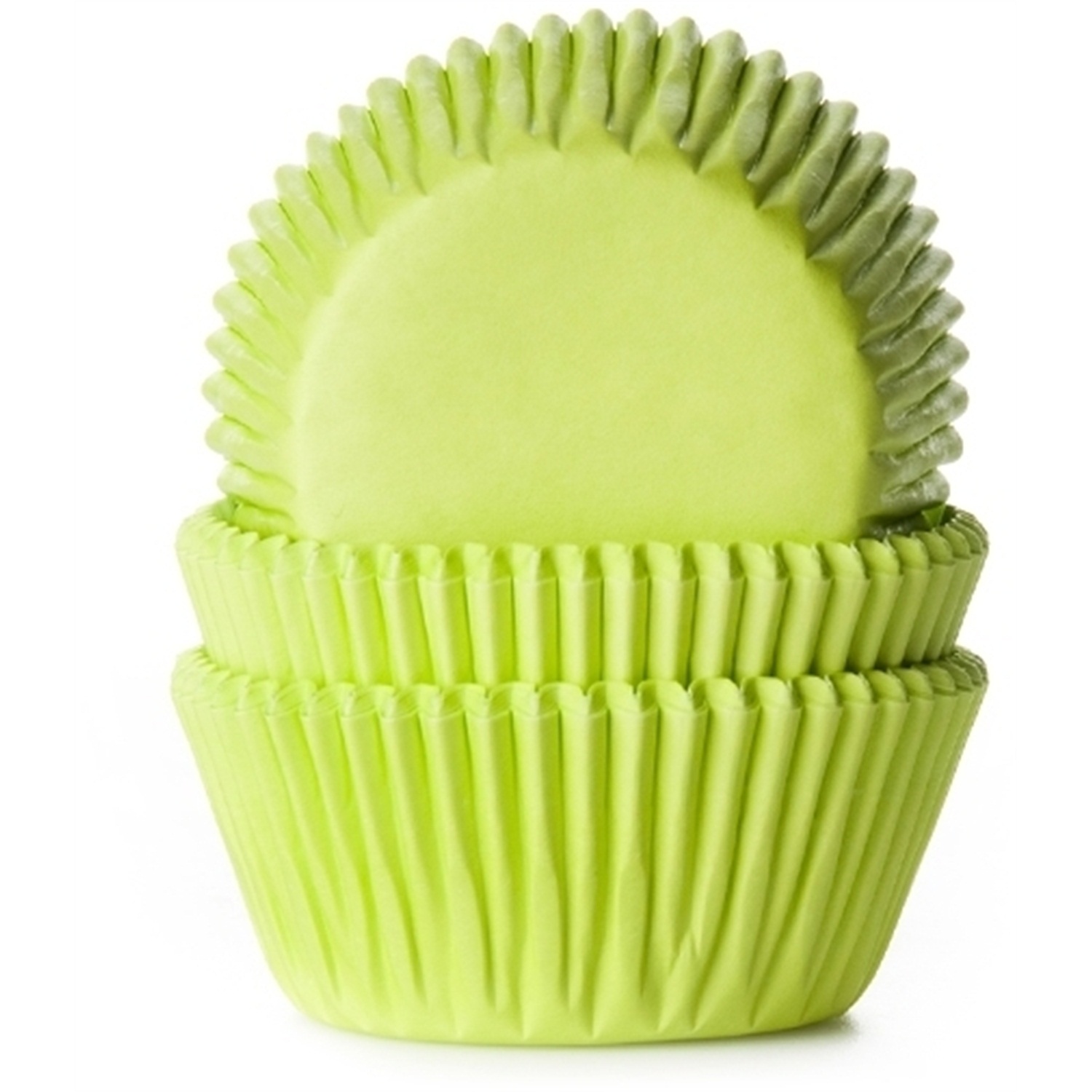 house marie cupcakevormen 50 stuks limegroen
