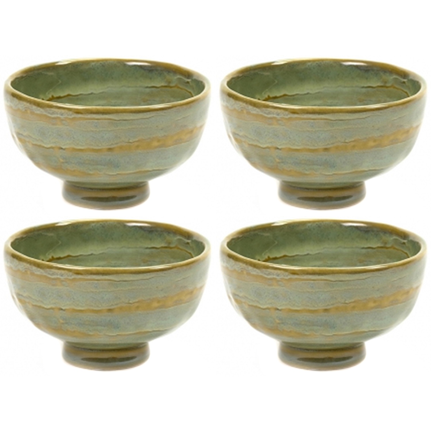 serax pure kom b1018002 9cm zeegroen 4 stuks