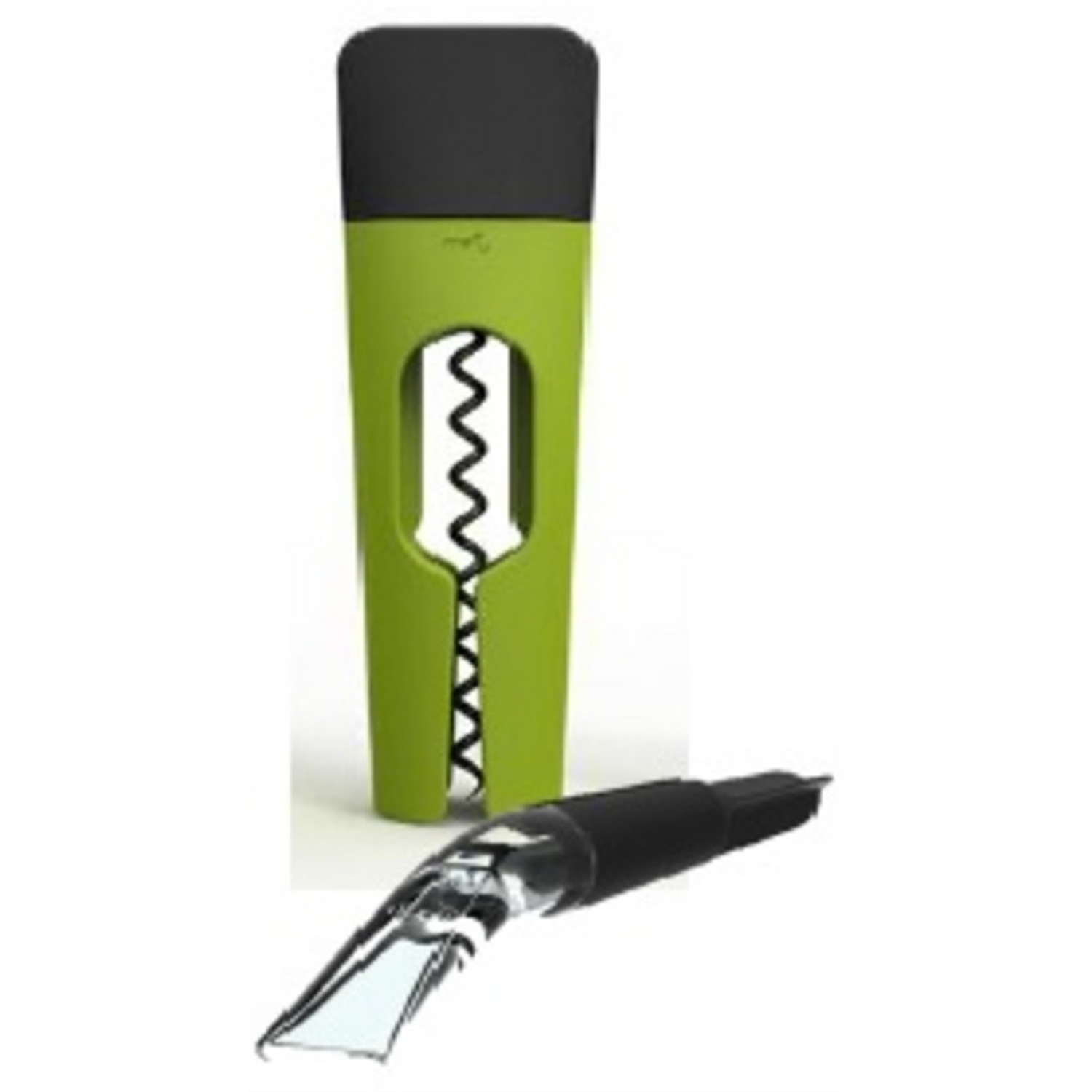 menu blade wijnset kurkentrekker twist en decanteerder lime