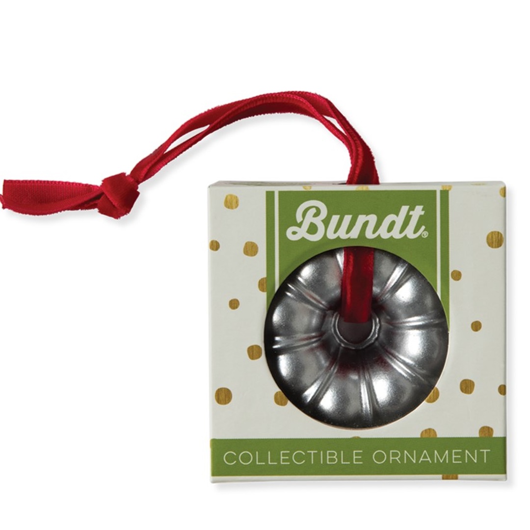 nordic ware classic bundt kerstornament zilver