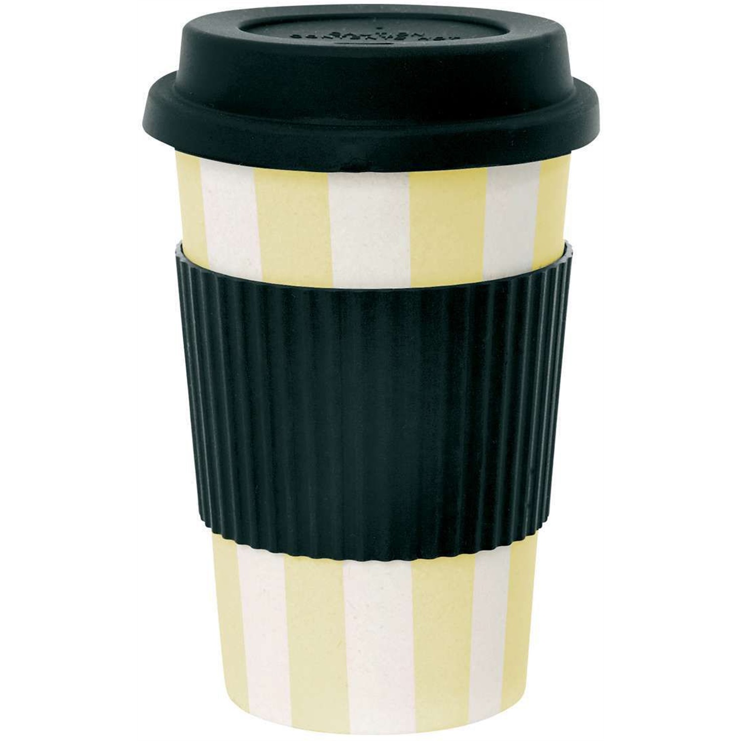 miss etoile travel mug beker geel 05l streep