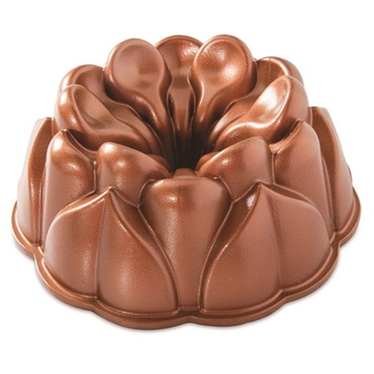 nordic ware magnolia tulbandvorm 22cm koper