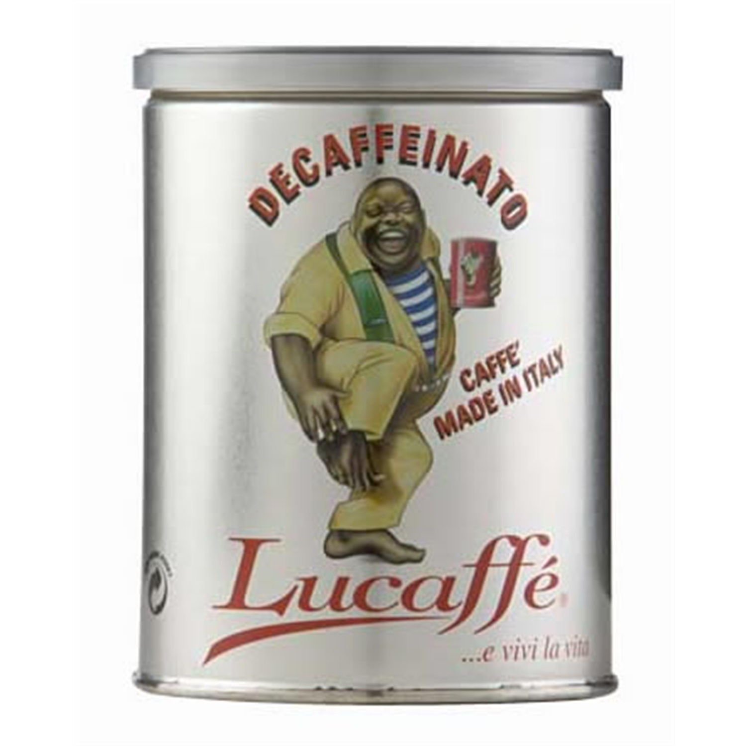 lucaffe decaffeinato gemalen koffie 025kg
