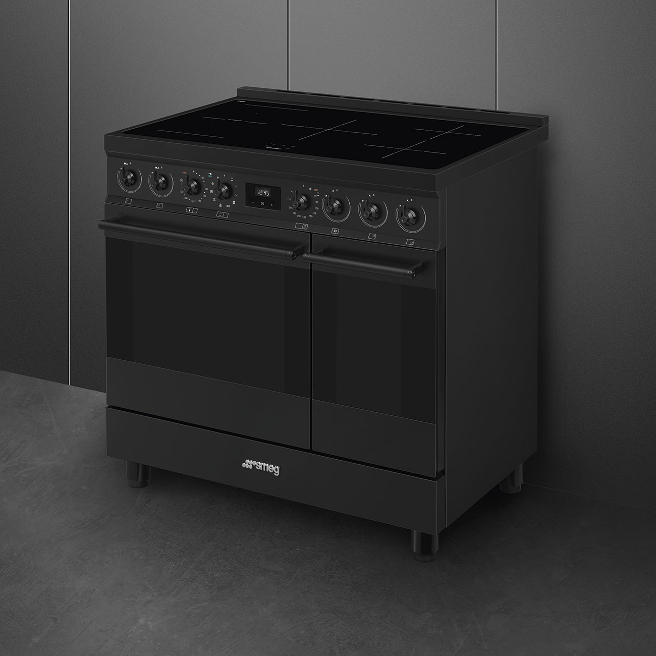 smeg-classici-sinfonia-inductiefornuis-c92ipn2-90cm-mat-zwart