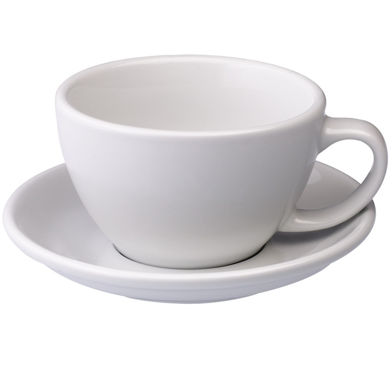 loveramics caffe latte kop met schotel 03l wit