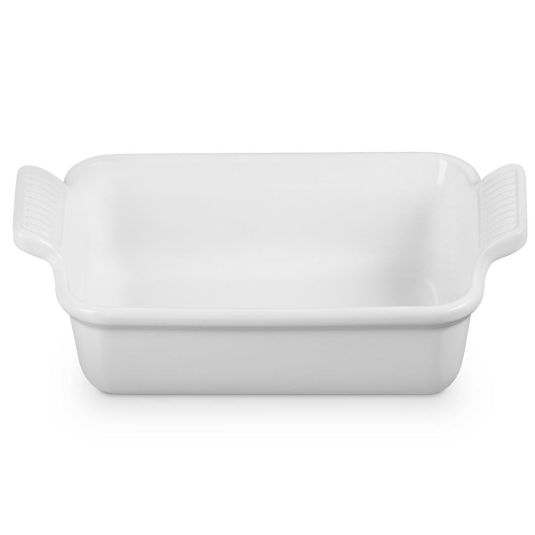 le creuset stoneware ovenschaal rechthoekig 19x15cm white