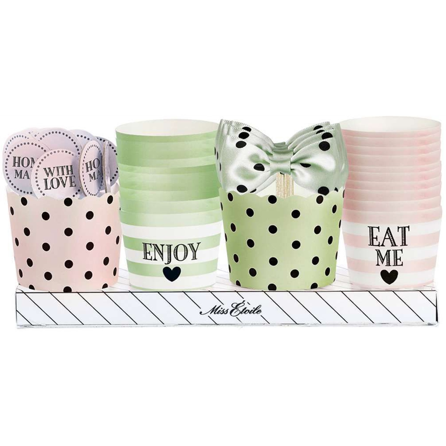 miss-etoile-baking-set-cupcakevormen-groenroze-40-delig