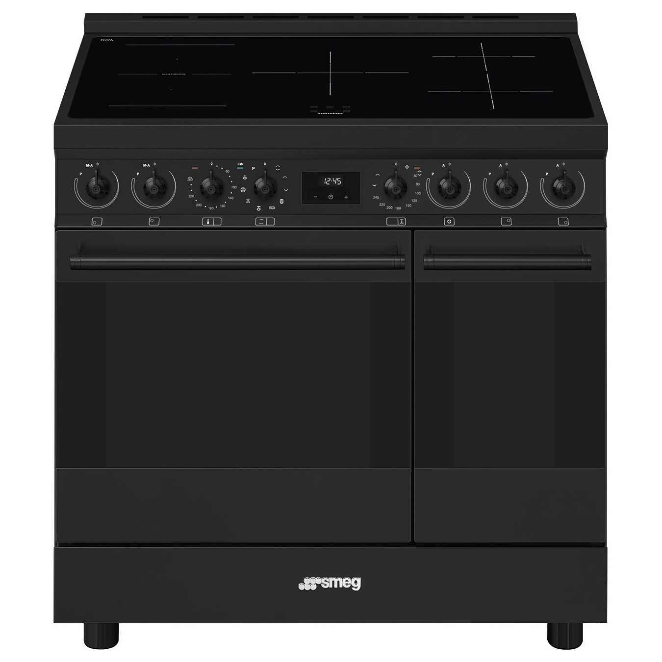 smeg-classici-sinfonia-inductiefornuis-c92ipn2-90cm-mat-zwart