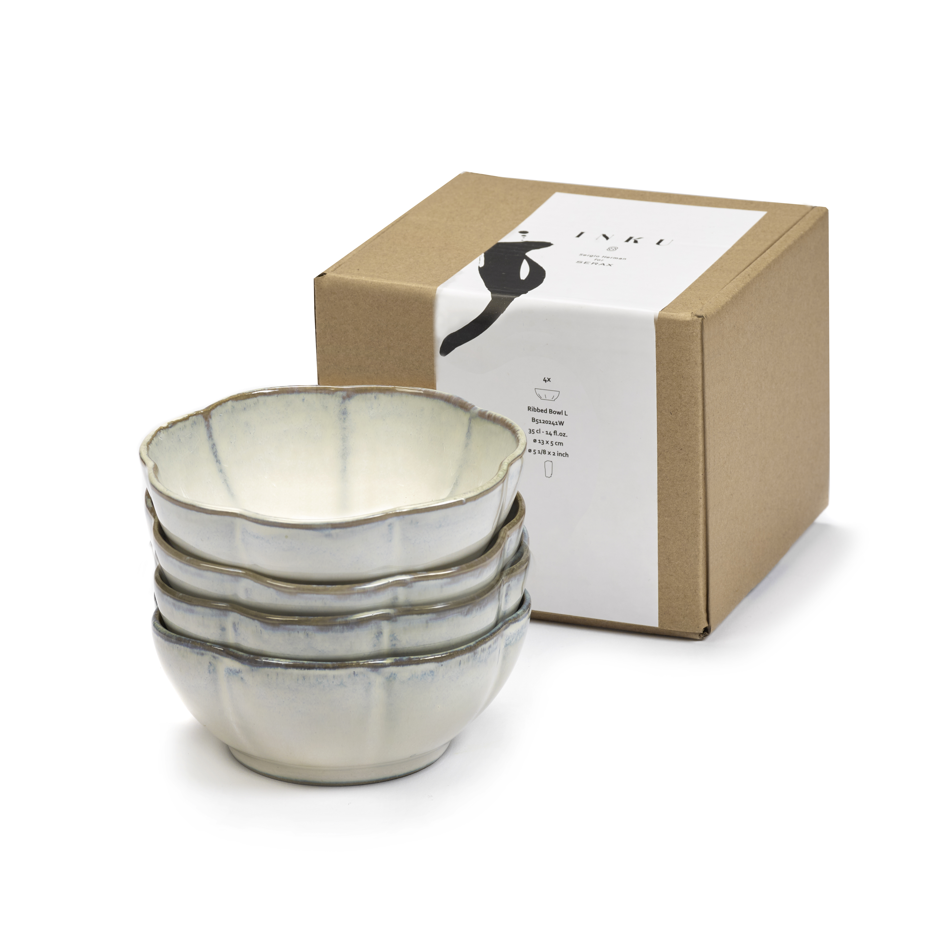 serax-inku-kom-geribbeld-b5120242w-15cm-wit-4-stuks