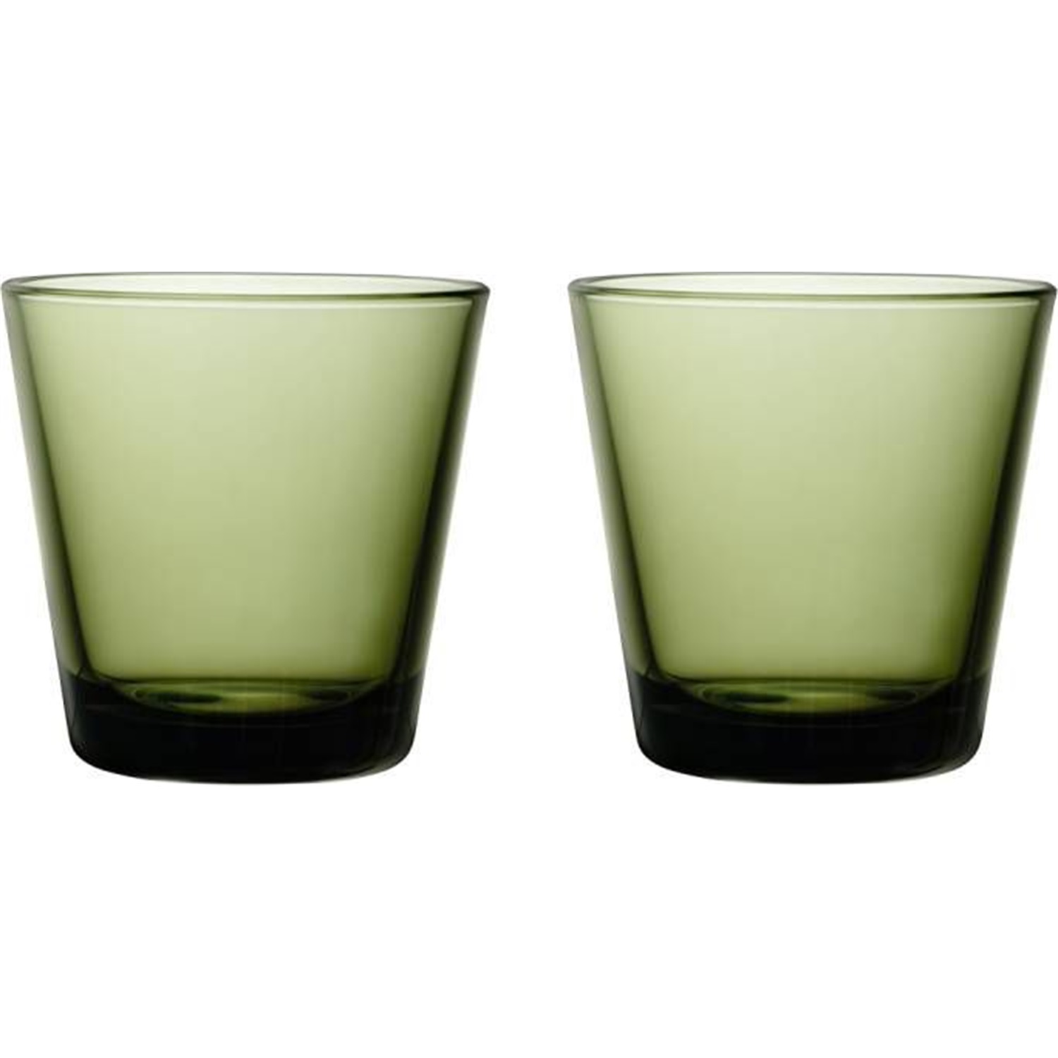 iittala kartio waterglazen 021l mosgroen 2 stuks
