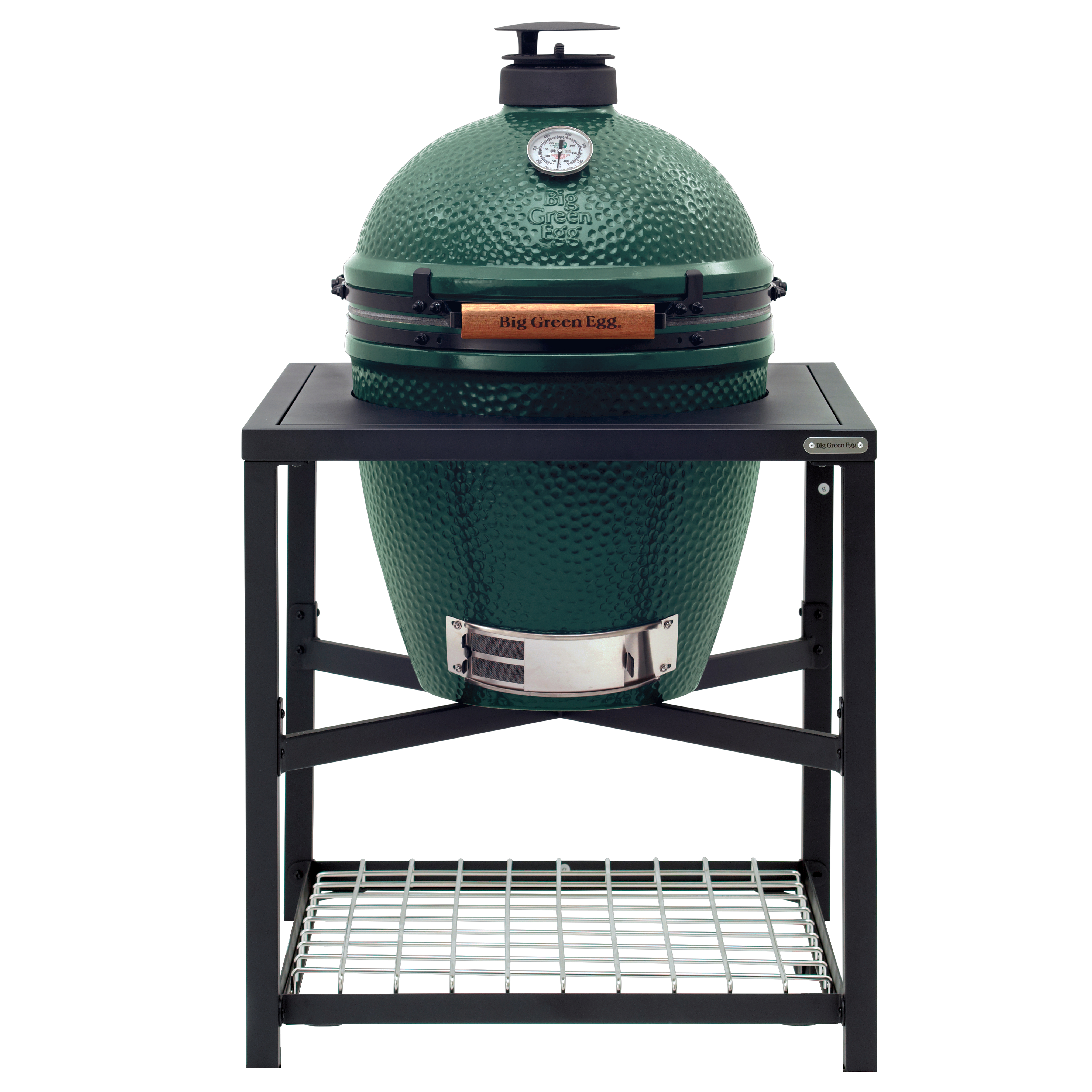 big green egg large houtskoolbarbecue met modular nest system egg frame