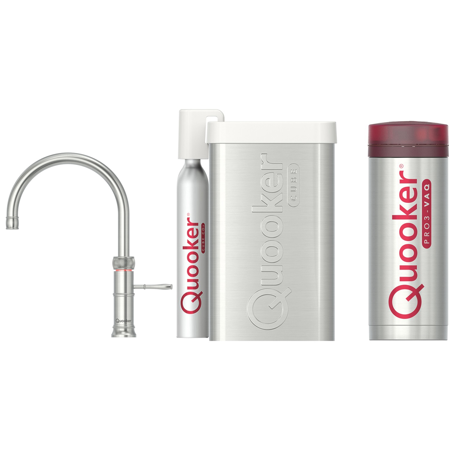 quooker classic fusion round kokendwaterkraan met pro3 vaq reservoir en cube 3cfrrvs cube rvs