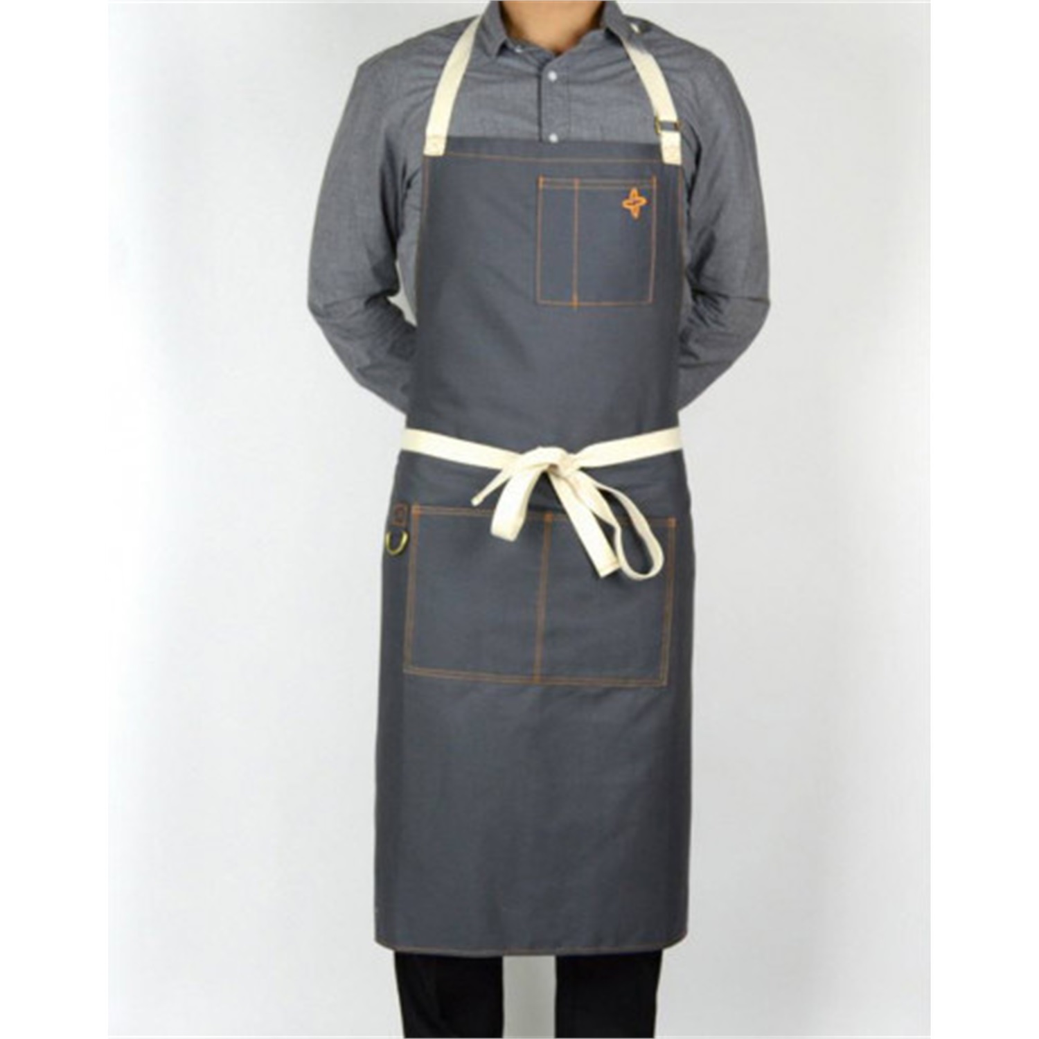 boldric canvas schort ca113 grijs