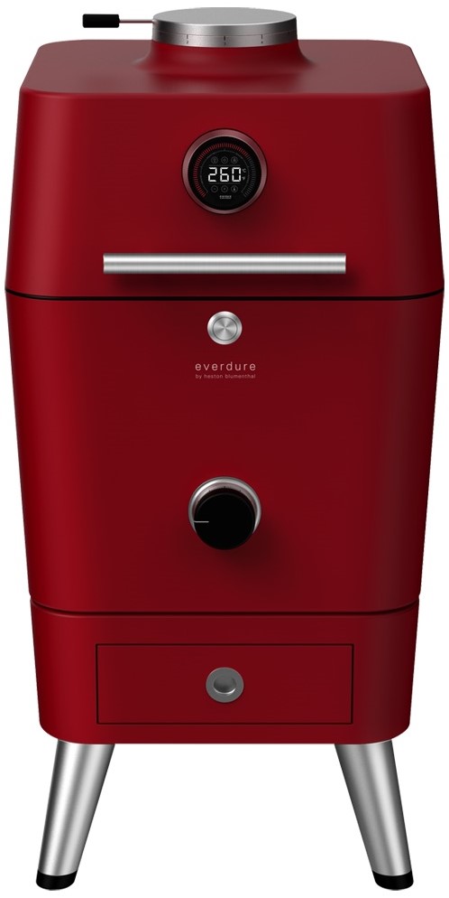 everdure-4k-houtskoolbarbecue-rood