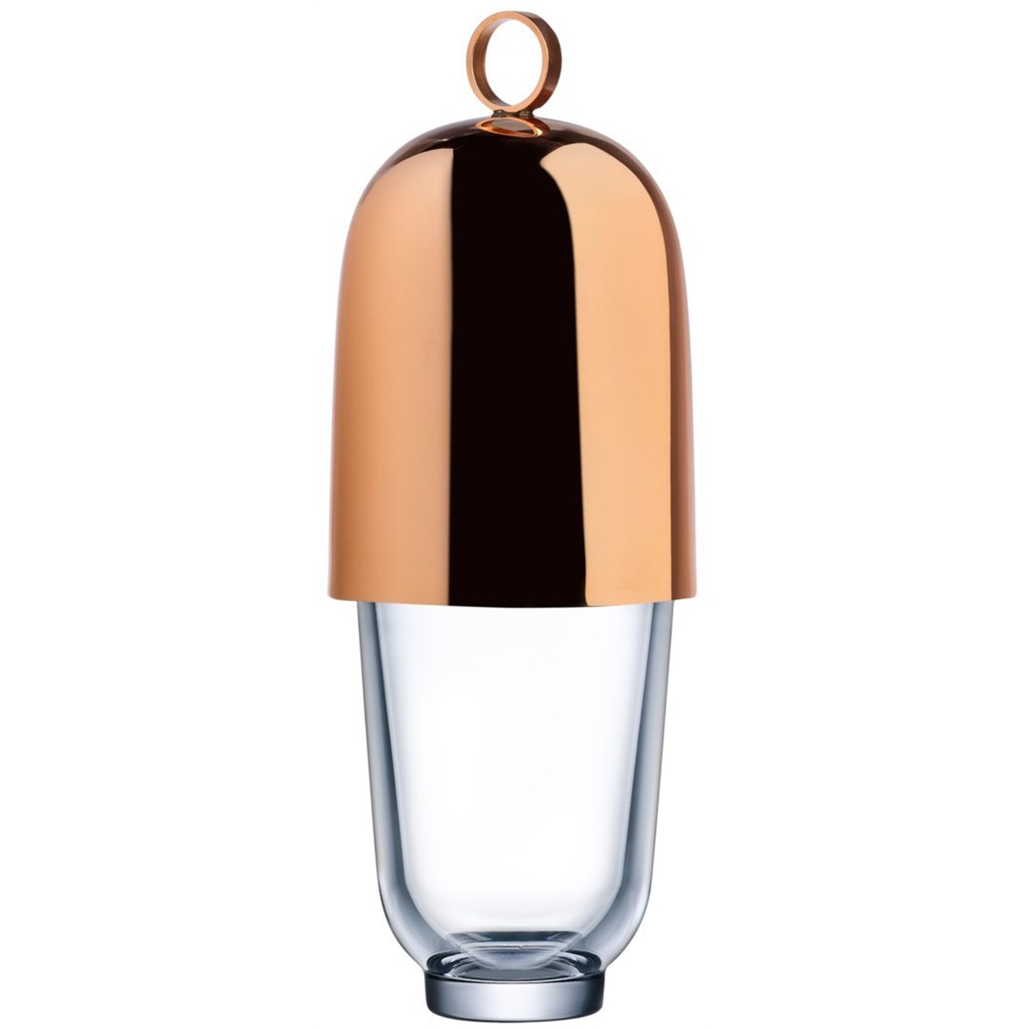 nude hepburn cocktailshaker 05l transparantkoper