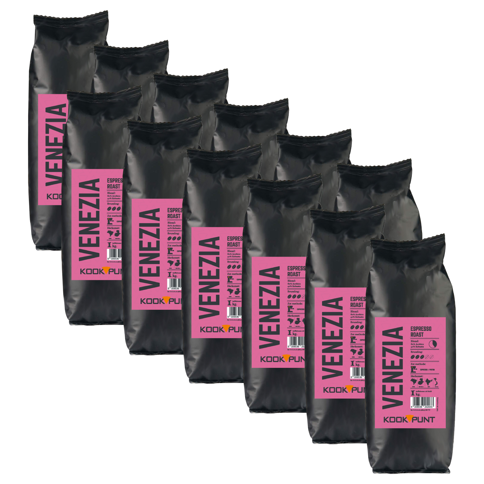 kookpunt venezia koffiebonen 12kg