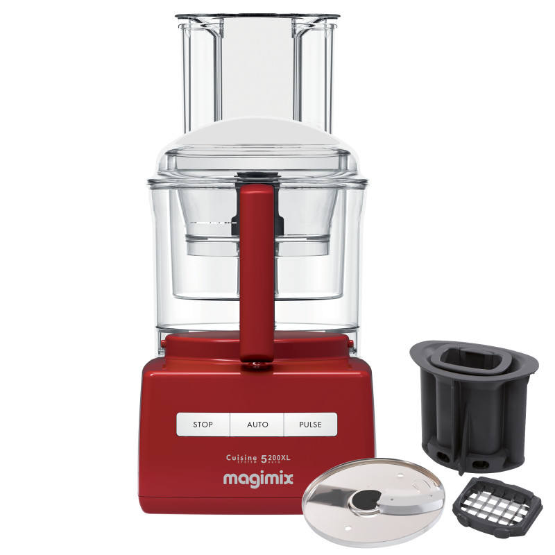 magimix-cs-5200-xl-premium-foodprocessor-+-blokjes--en-staafjeskit,-rood
