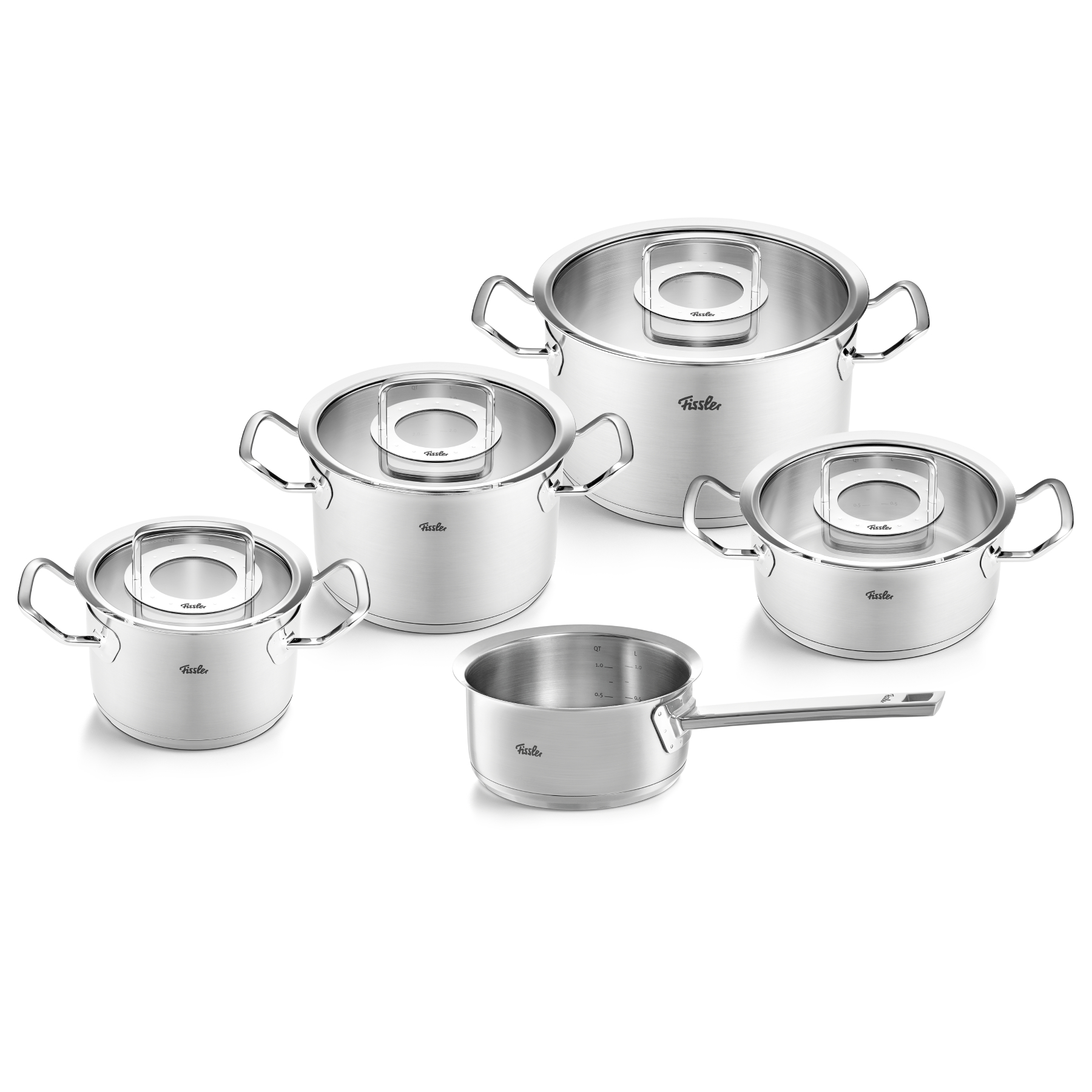 fissler-original-profi-collection-pannenset-met-steelpan-en-glasdeksels-5-delig