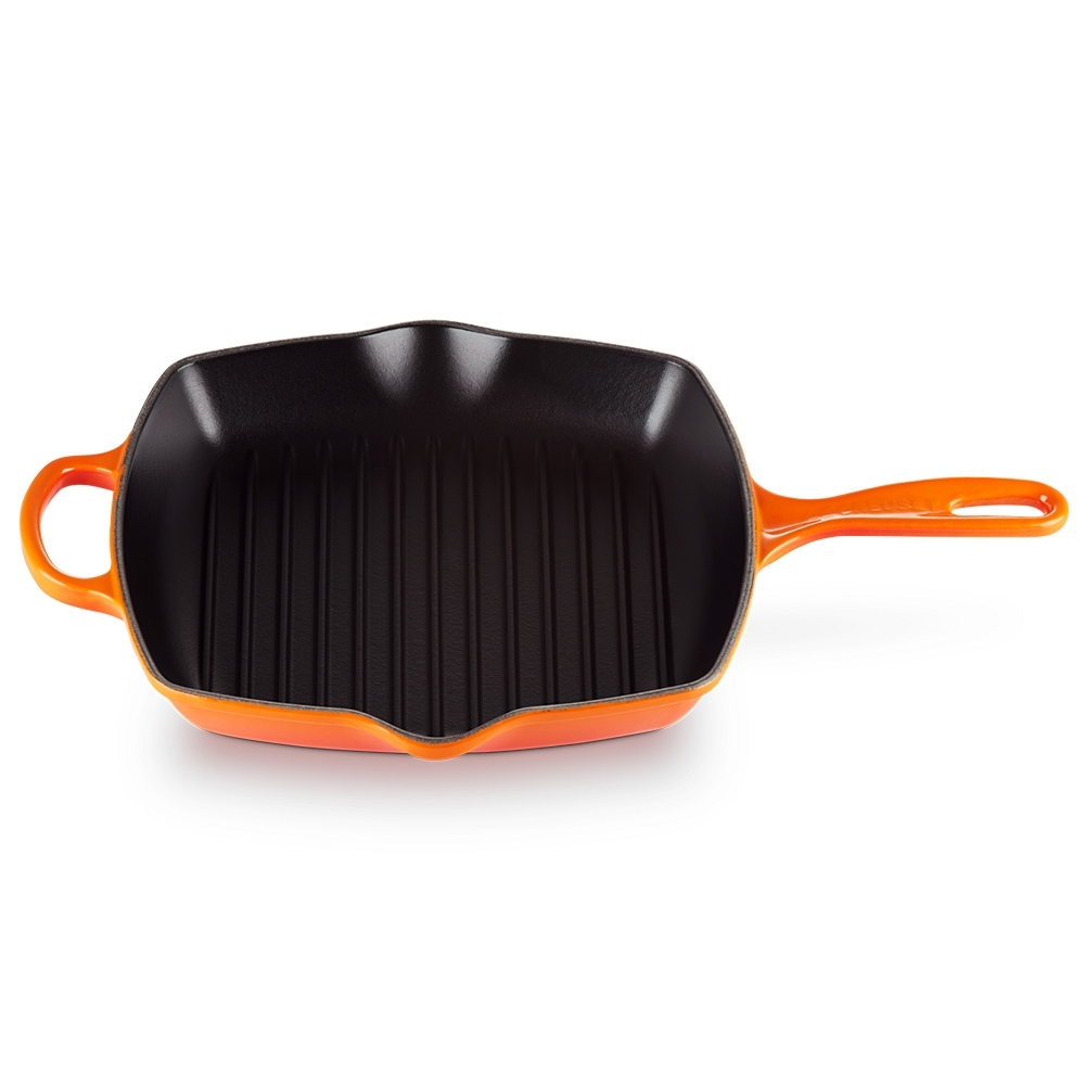 le-creuset-signature-grillpan-26x26cm-oranjerood